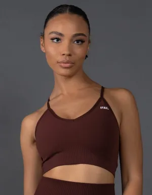 Premium Seamless Strappy Crop V5.1 - Umber