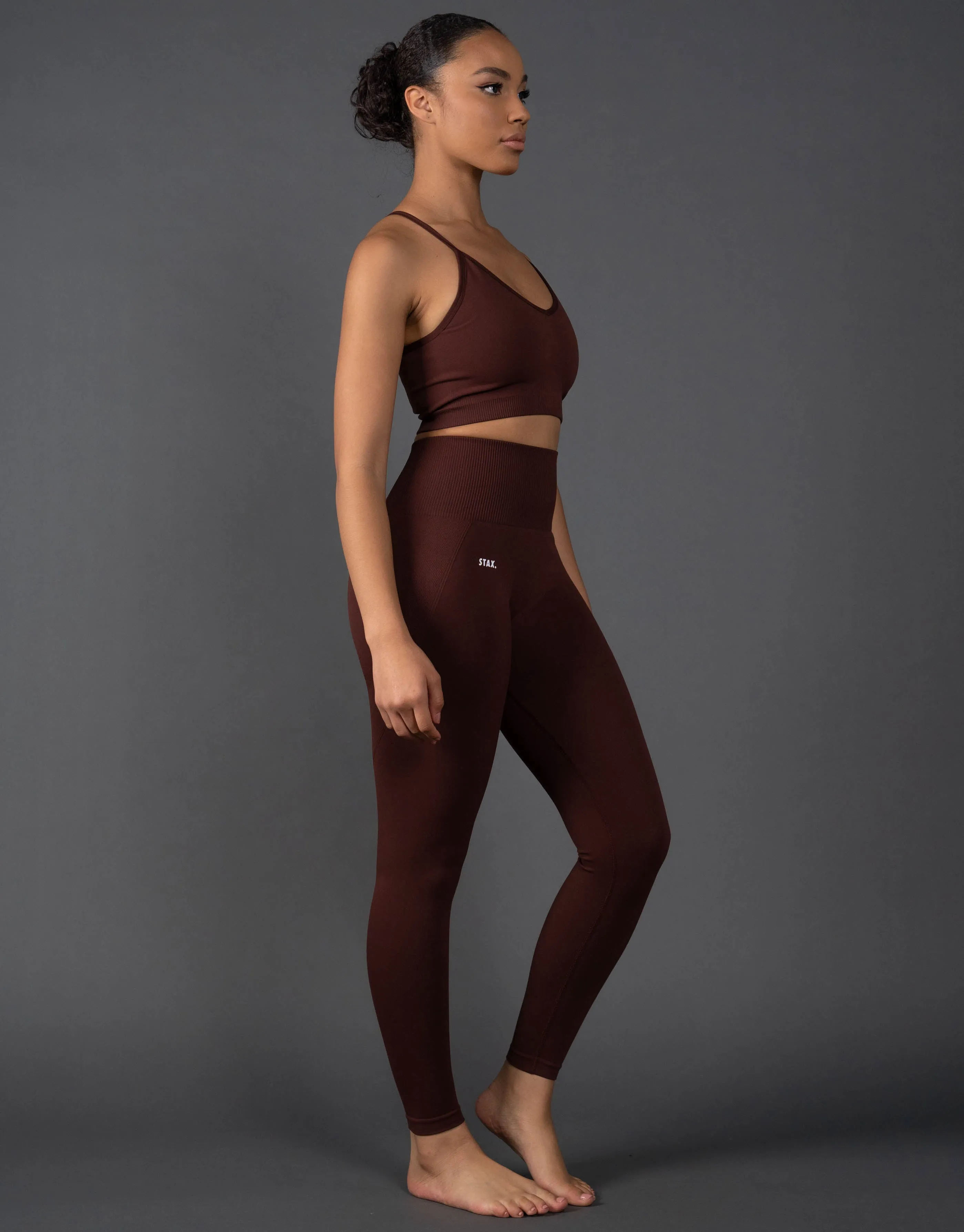 Premium Seamless Strappy Crop V5.1 - Umber