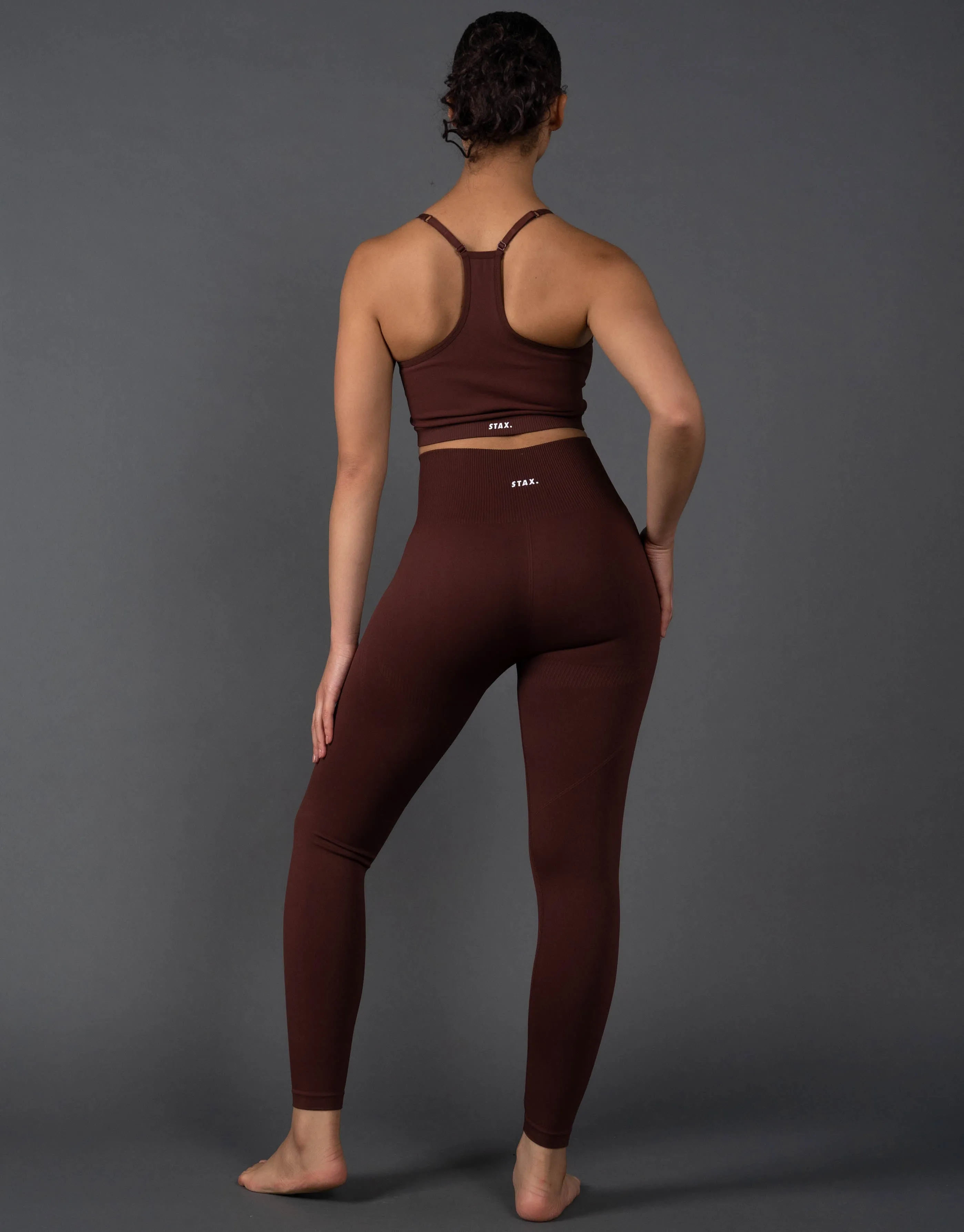 Premium Seamless Strappy Crop V5.1 - Umber