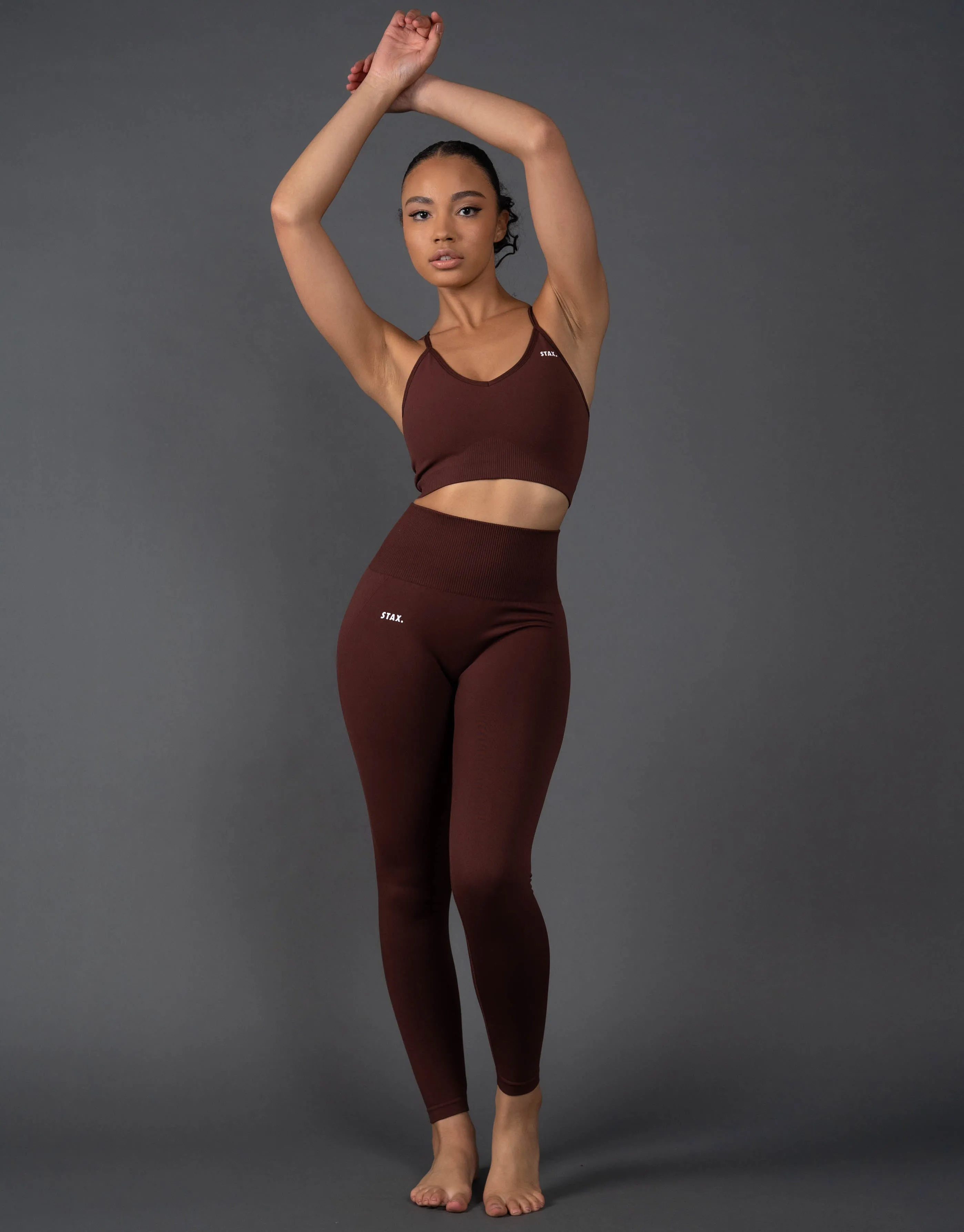 Premium Seamless Strappy Crop V5.1 - Umber