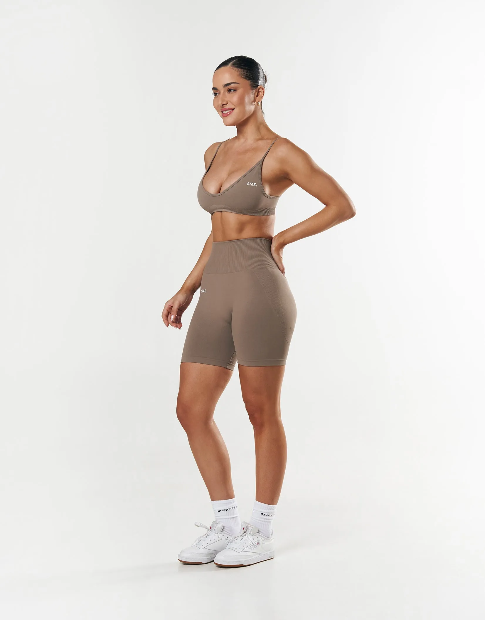 Premium Seamless Summer Bralette - Brown