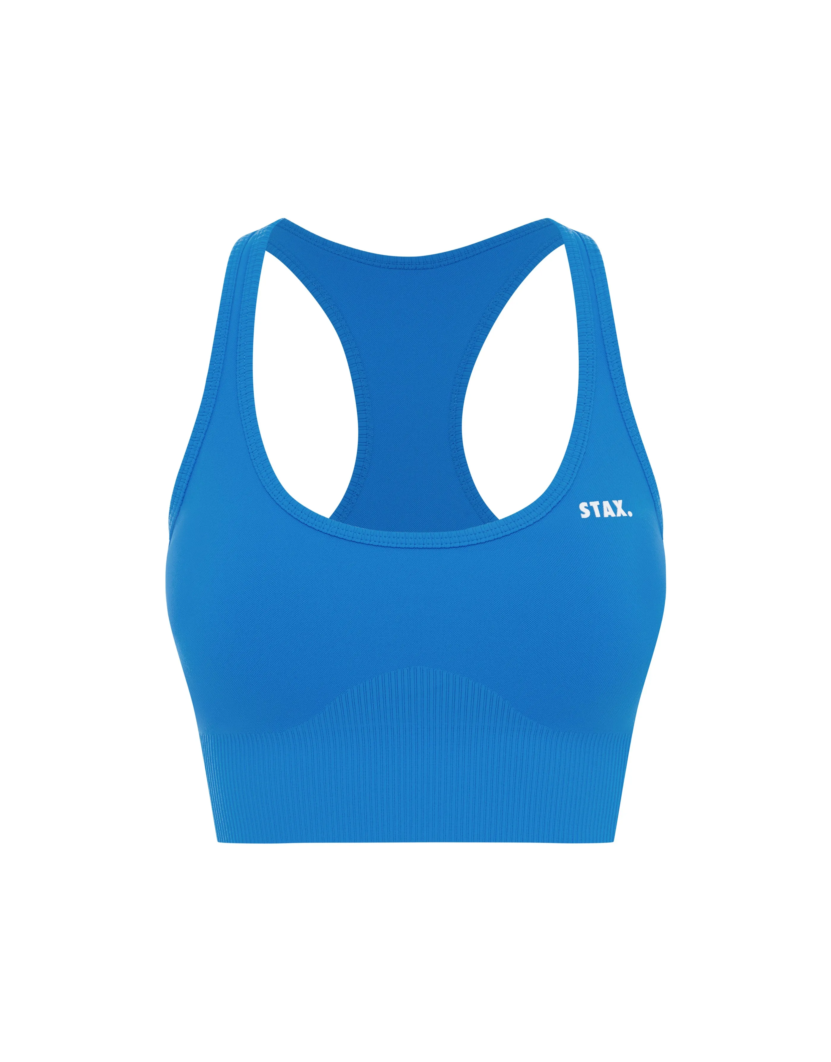 Premium Seamless Summer Racer Crop - Blue