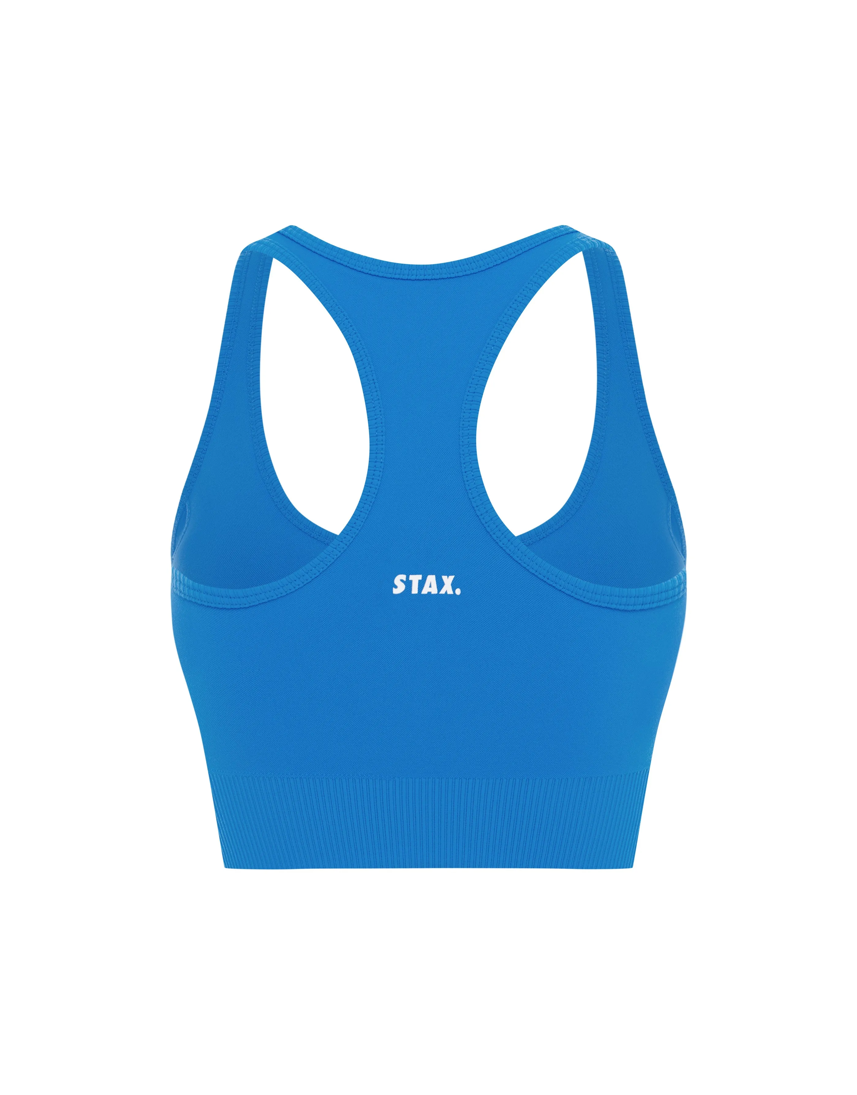 Premium Seamless Summer Racer Crop - Blue