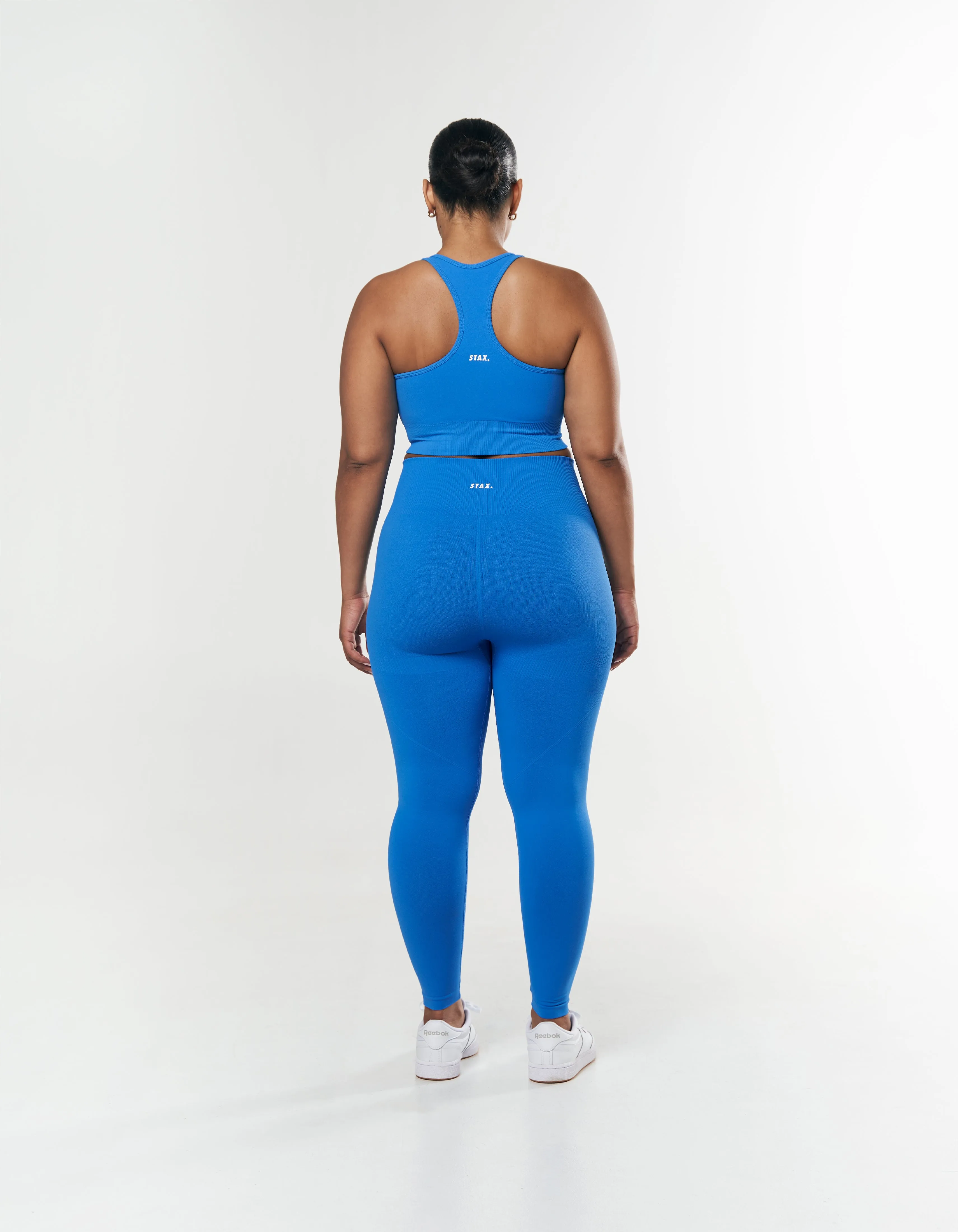 Premium Seamless Summer Racer Crop - Blue