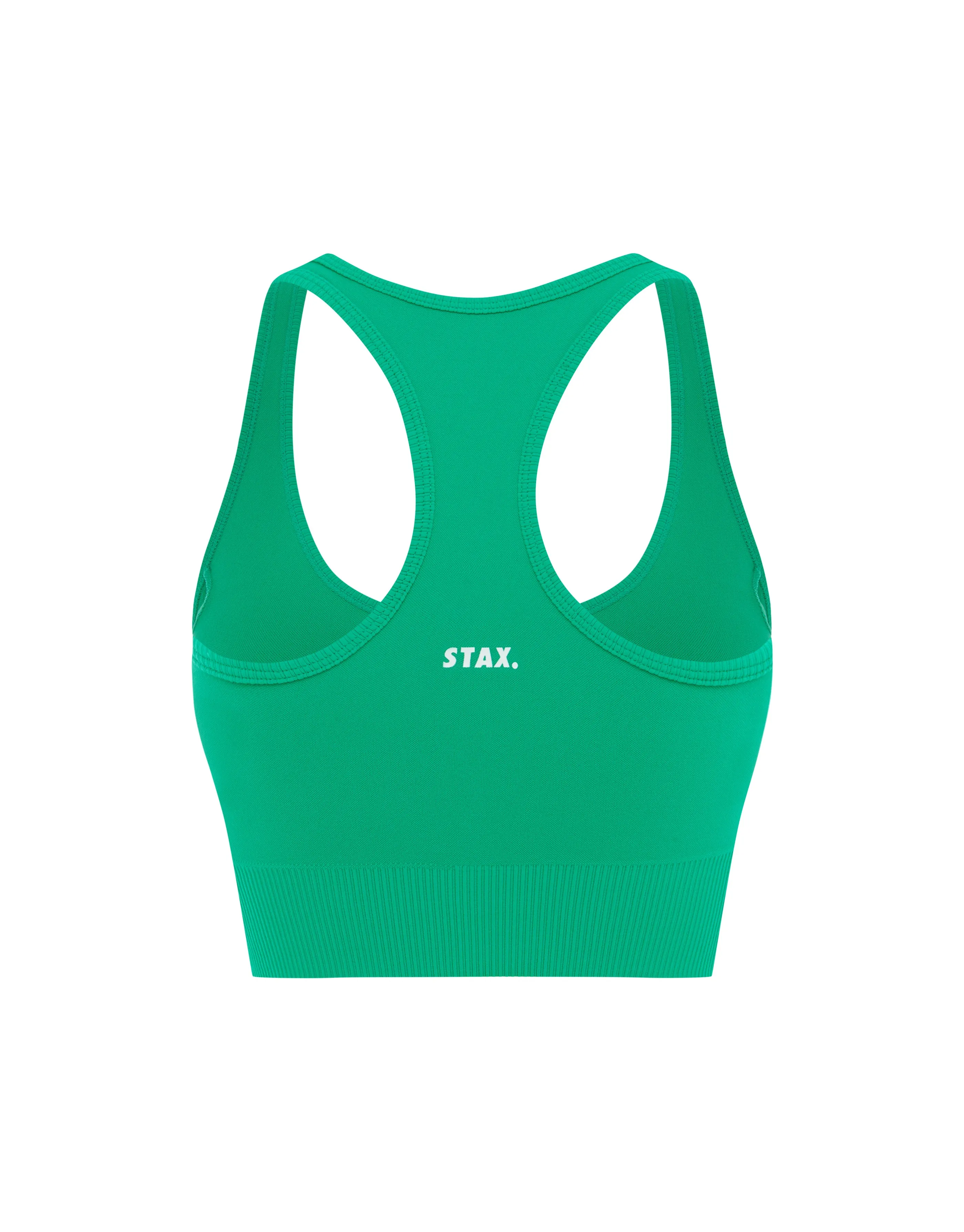 Premium Seamless Summer Racer Crop - Green