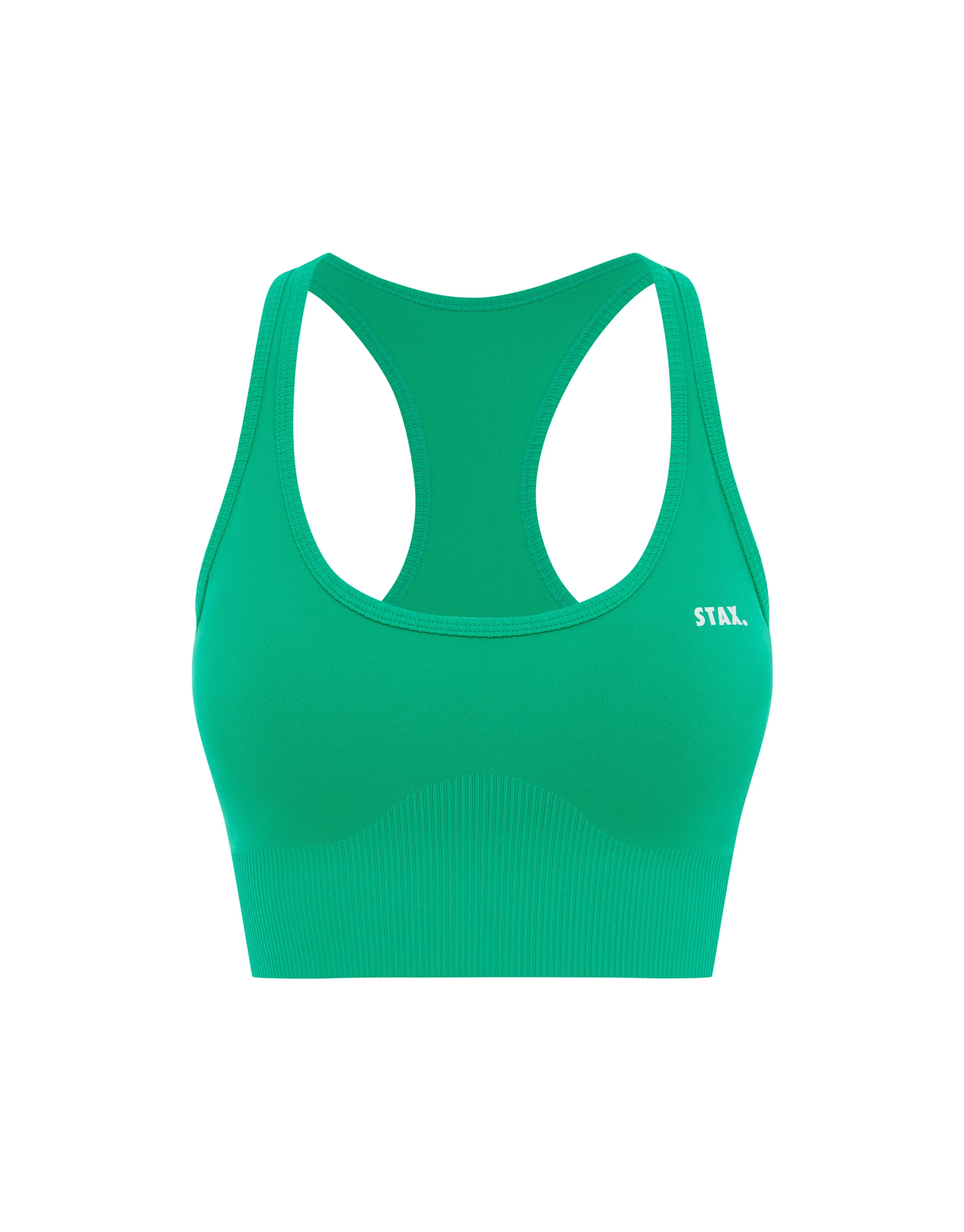 Premium Seamless Summer Racer Crop - Green