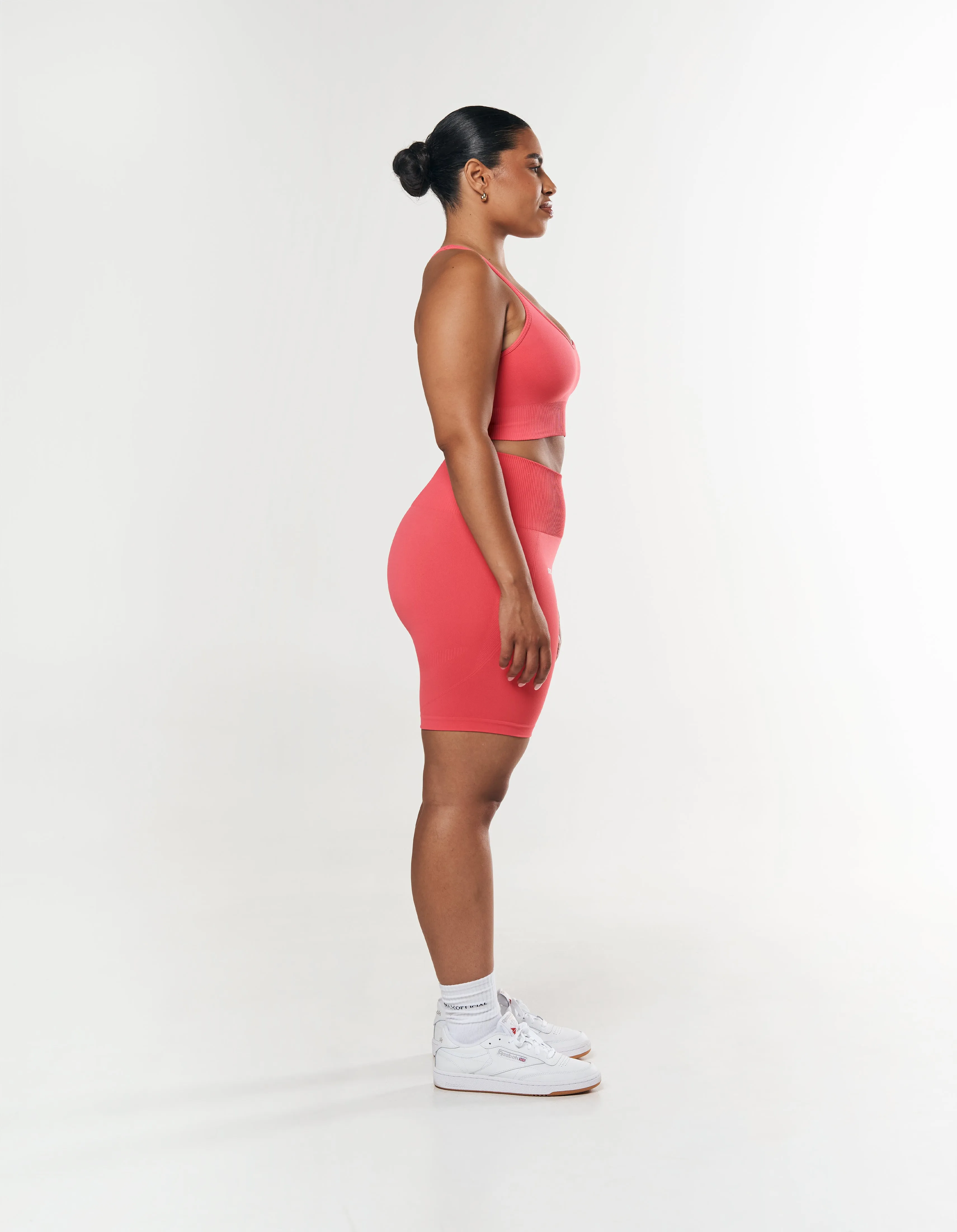 Premium Seamless Summer Racer Crop - Pink