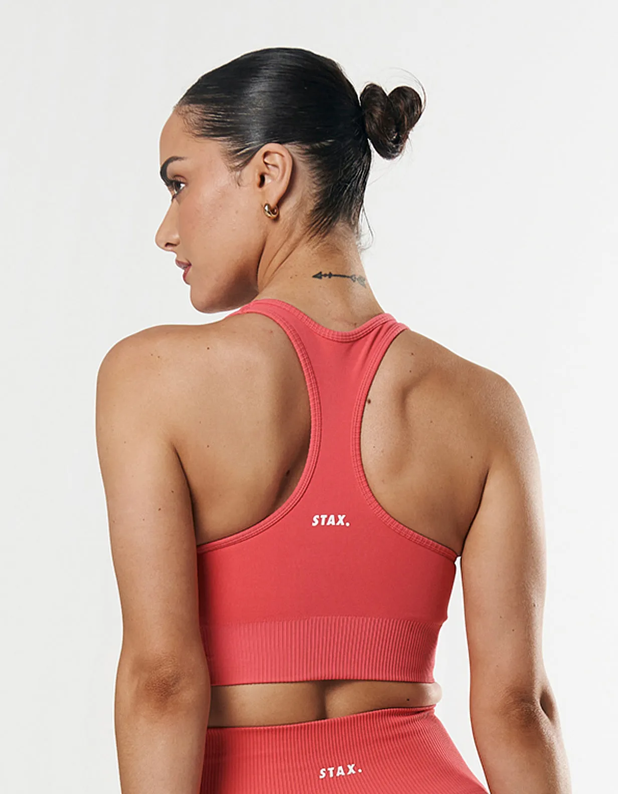Premium Seamless Summer Racer Crop - Pink