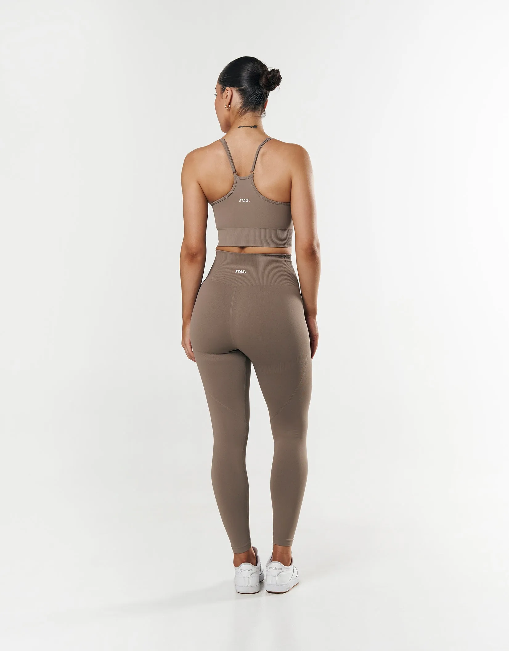 Premium Seamless Summer Strappy Crop - Brown