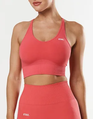 Premium Seamless Summer Strappy Crop - Pink