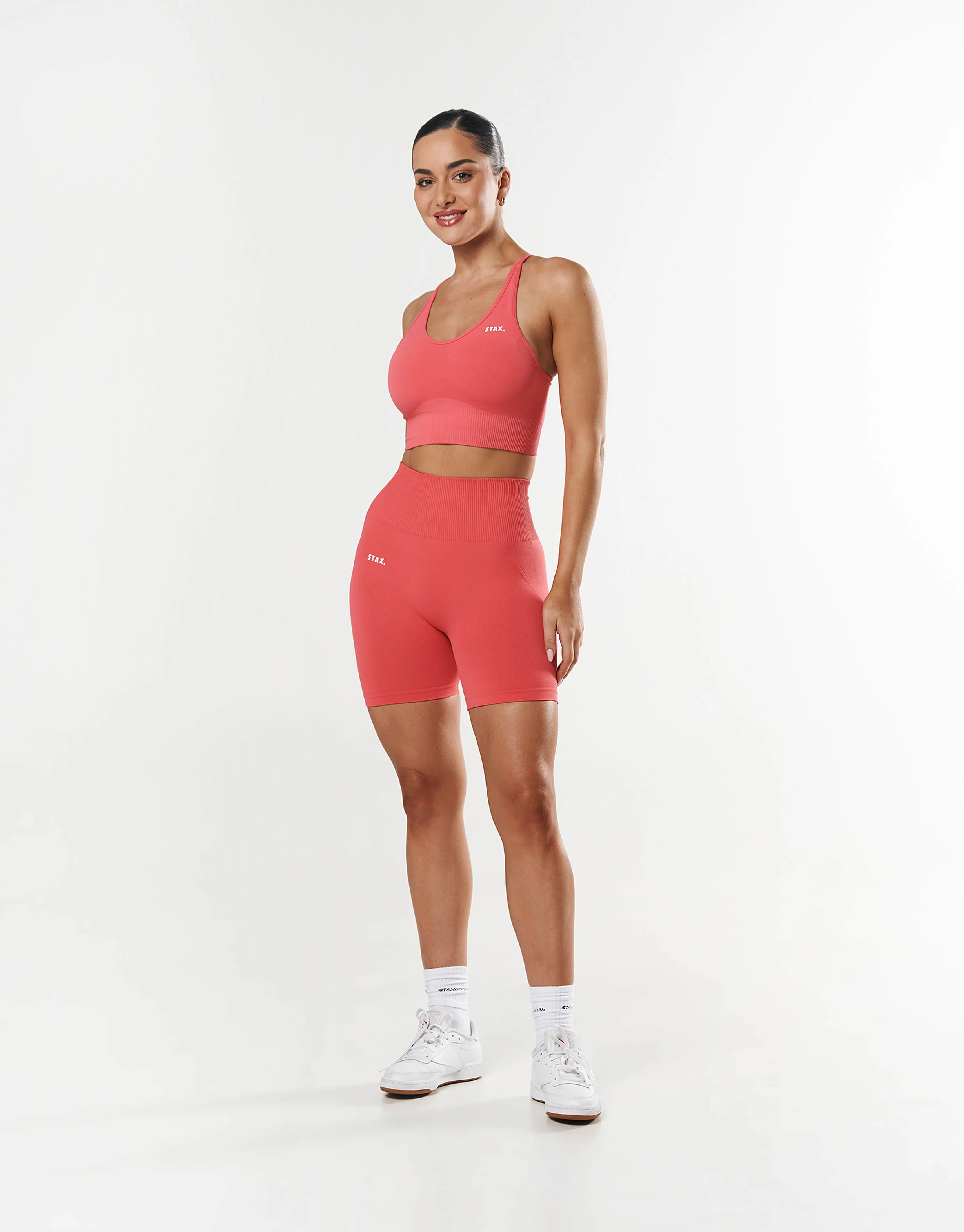 Premium Seamless Summer Strappy Crop - Pink