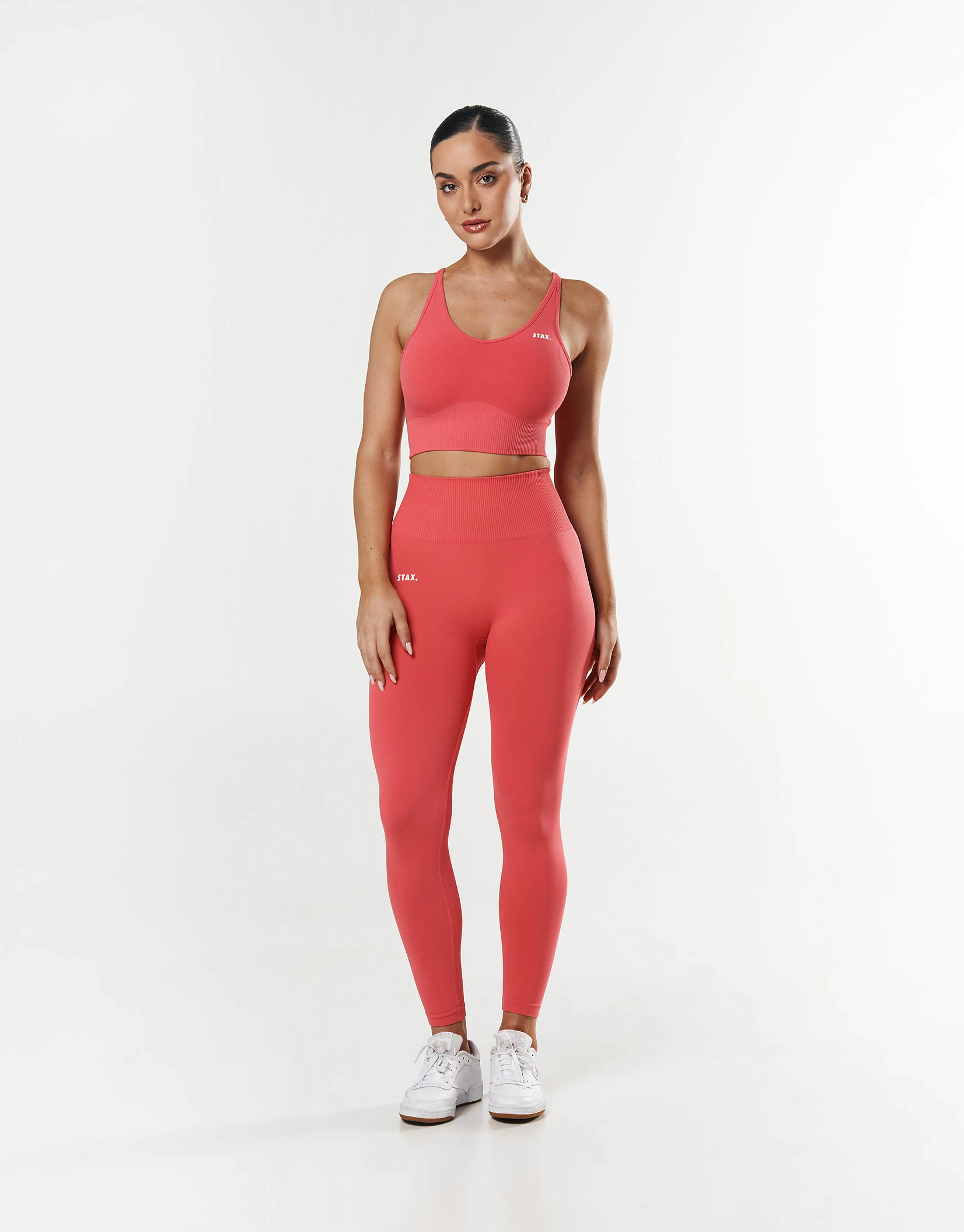 Premium Seamless Summer Strappy Crop - Pink