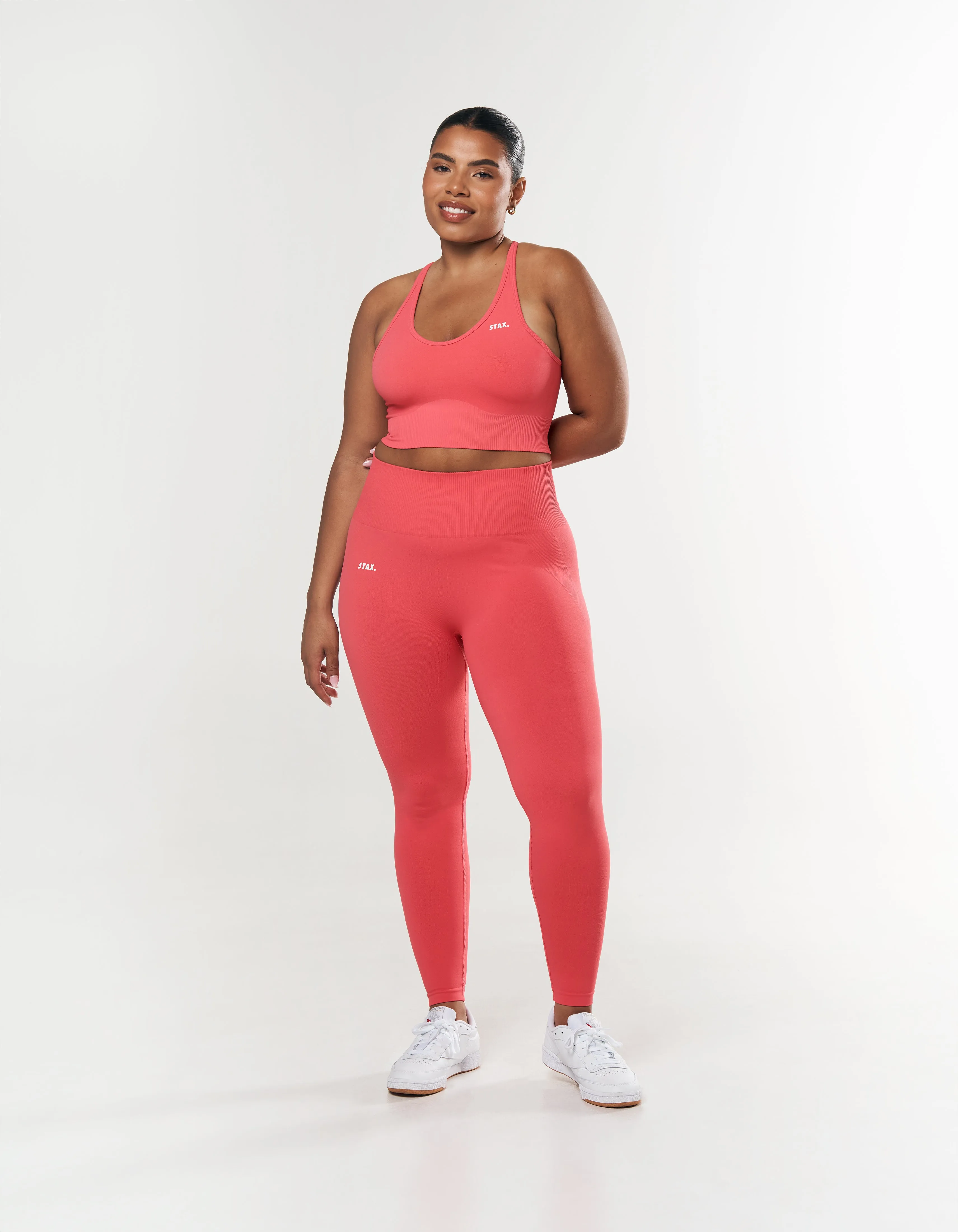 Premium Seamless Summer Strappy Crop - Pink