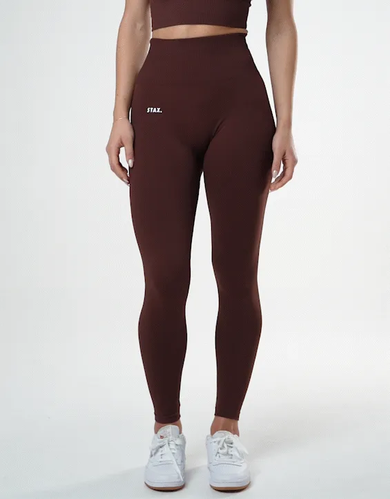 Premium Seamless Tights - Umber