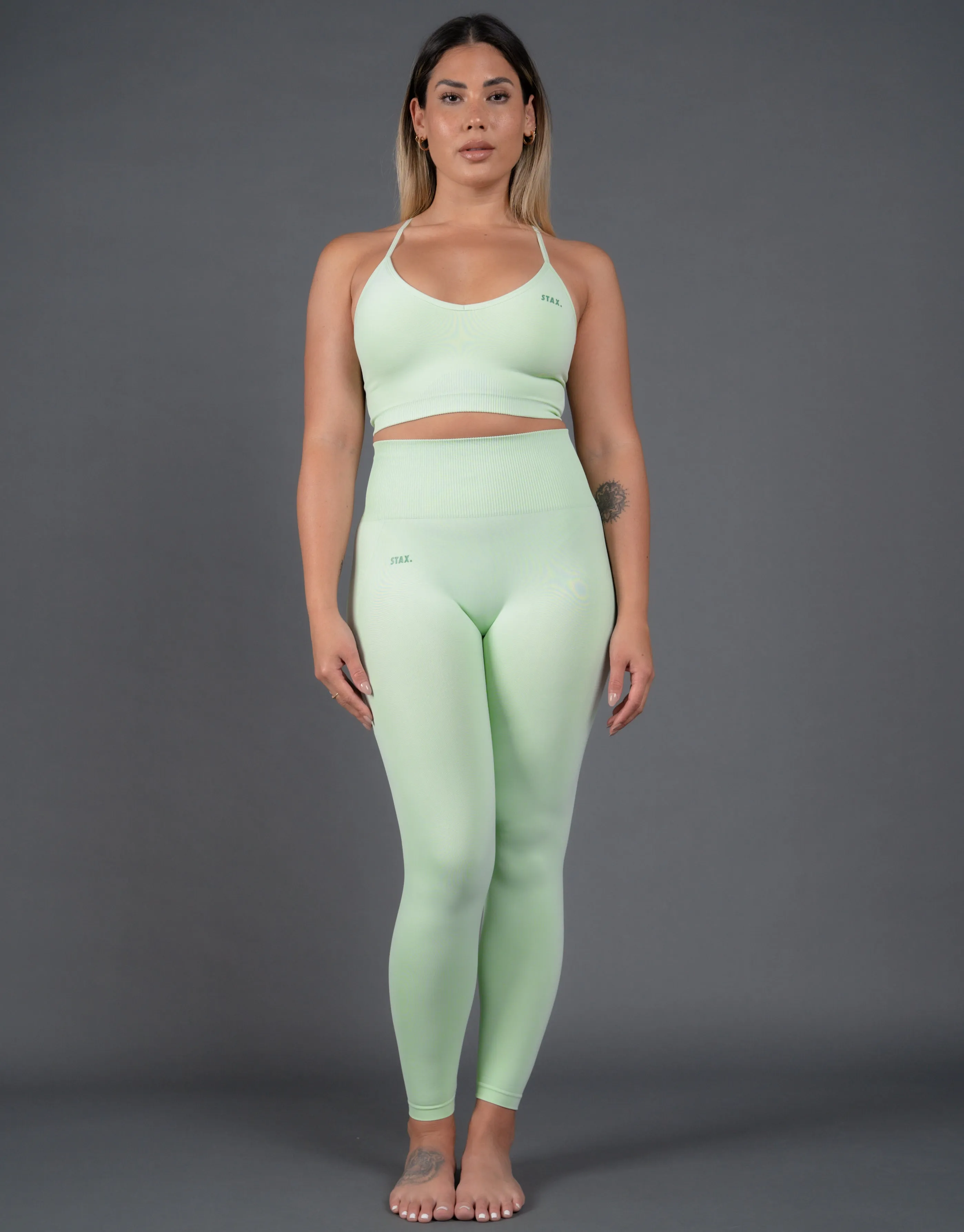 Premium Seamless Tights V5 - Aurora (Sage)