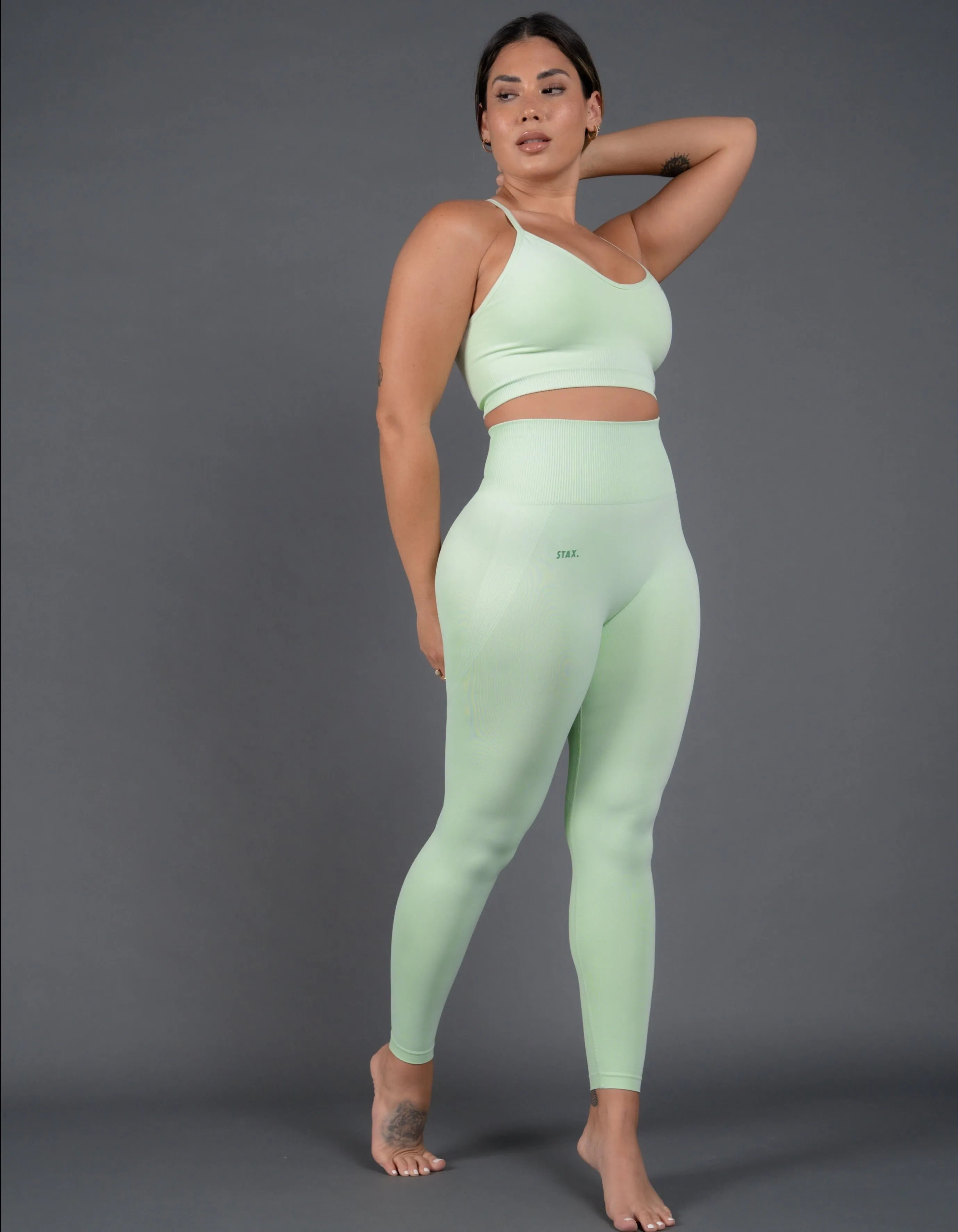 Premium Seamless Tights V5 - Aurora (Sage)