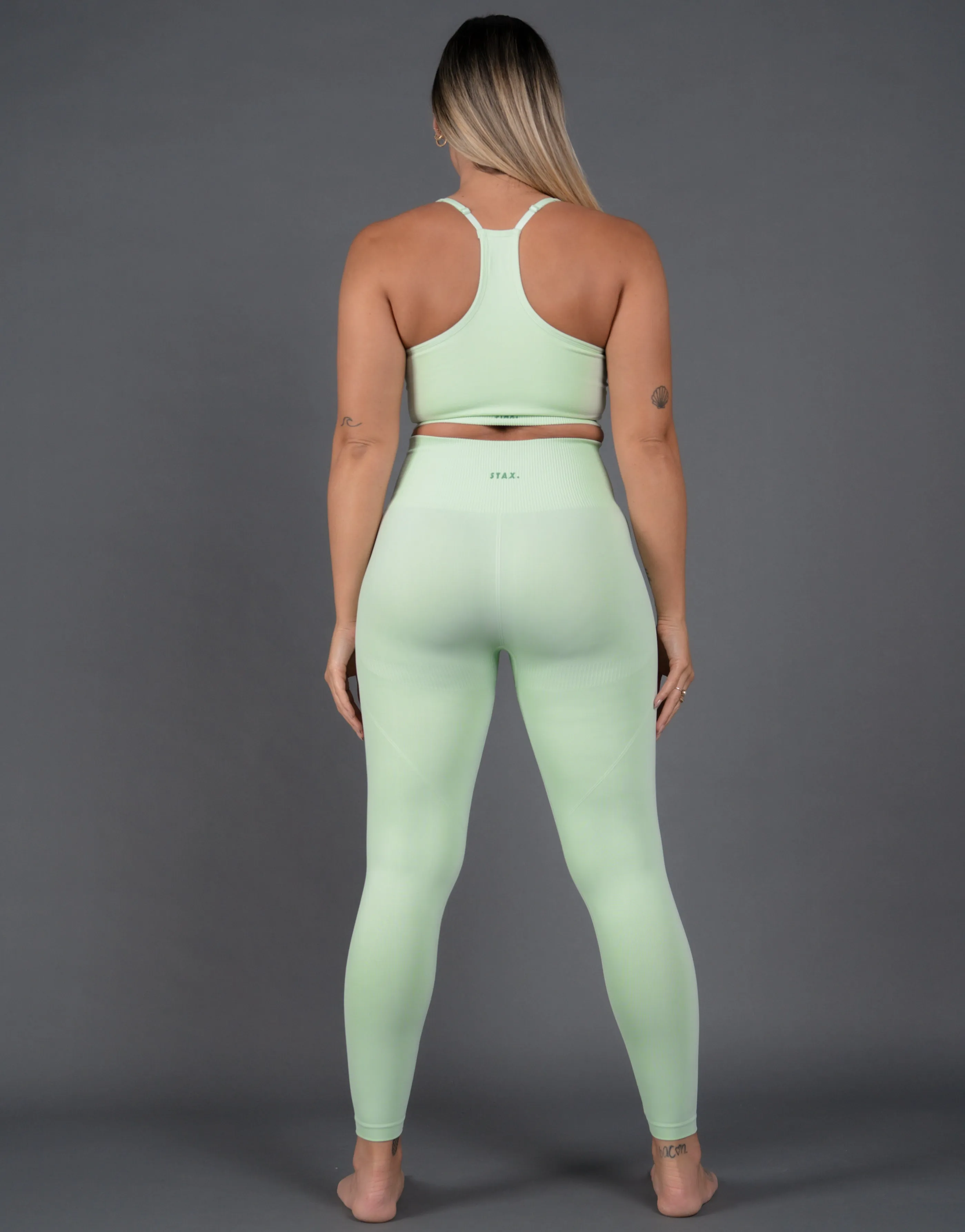 Premium Seamless Tights V5 - Aurora (Sage)