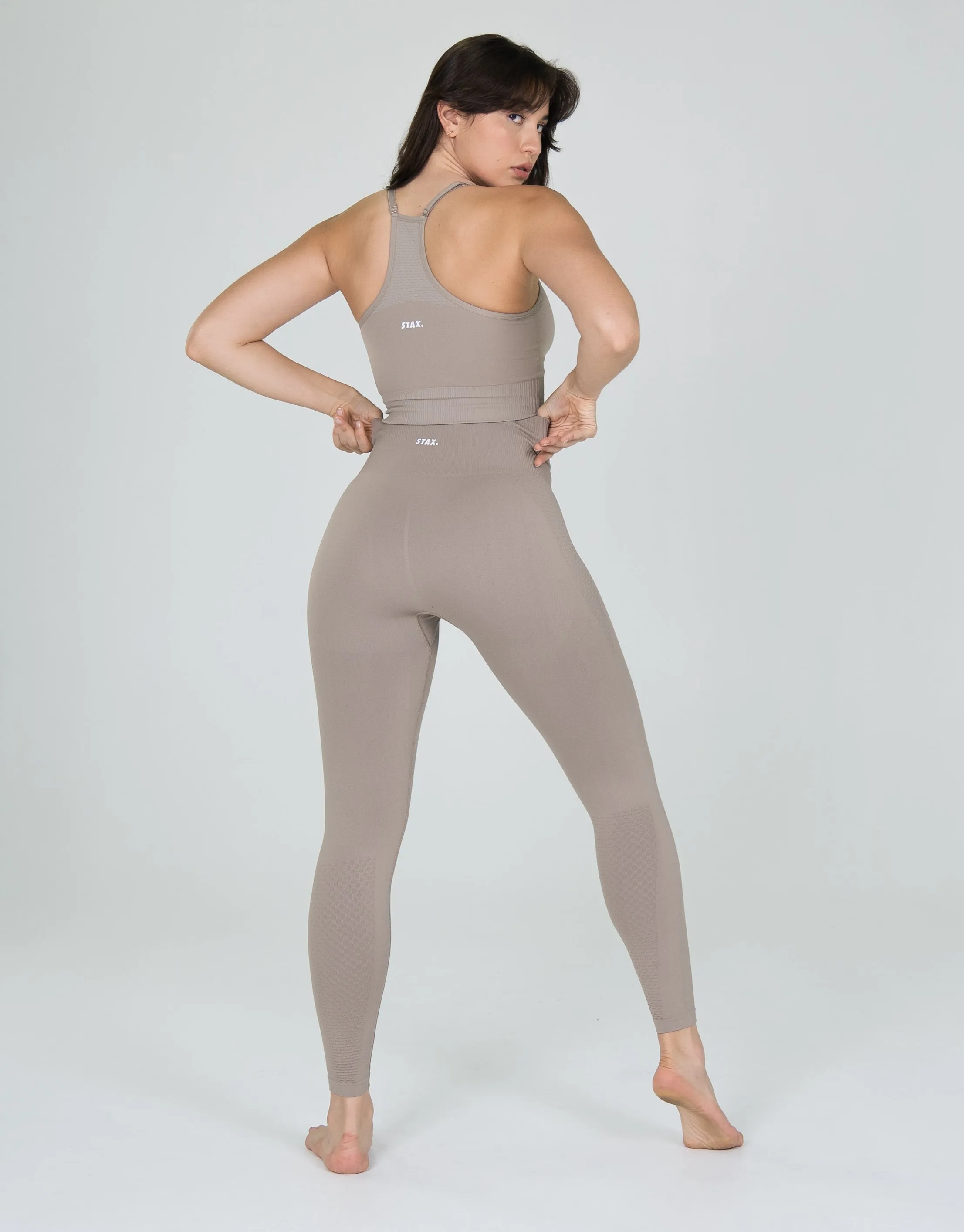 Premium Seamless Tights V6 - Akira (Beige)