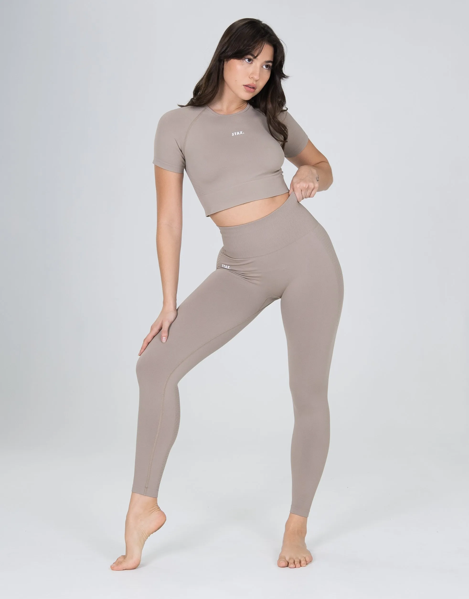 Premium Seamless Tights V6 - Akira (Beige)