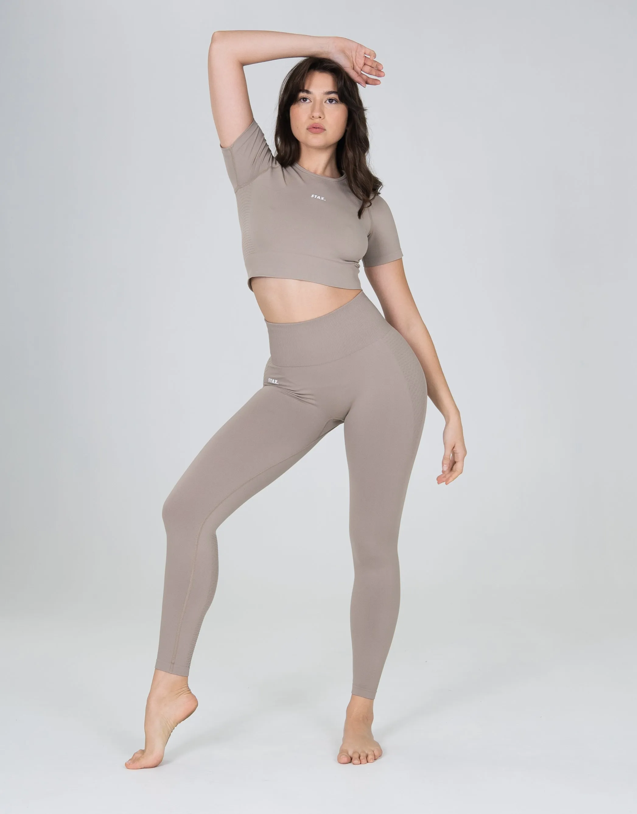 Premium Seamless Tights V6 - Akira (Beige)