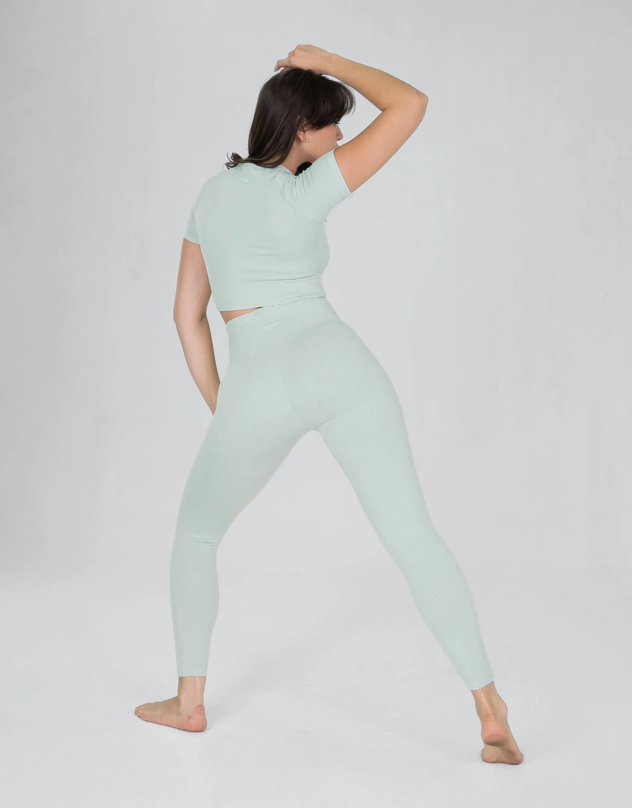 Premium Seamless Tights V6 - Stella (Grey)
