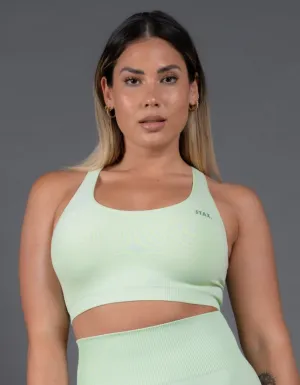 Premium Seamless V5 Racer Crop - Aurora (Sage)