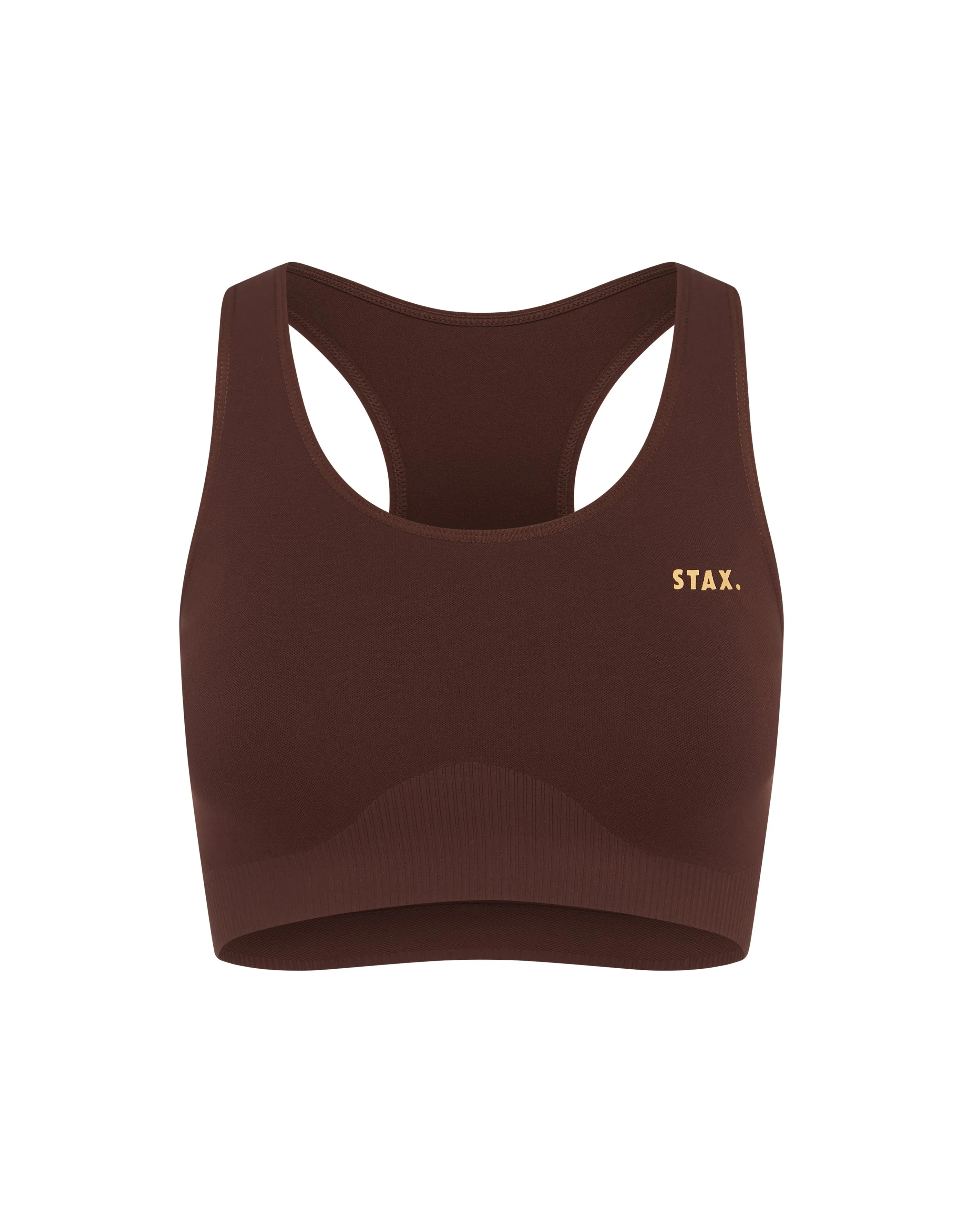 Premium Seamless V5 Racer Crop - Gliese (Brown)