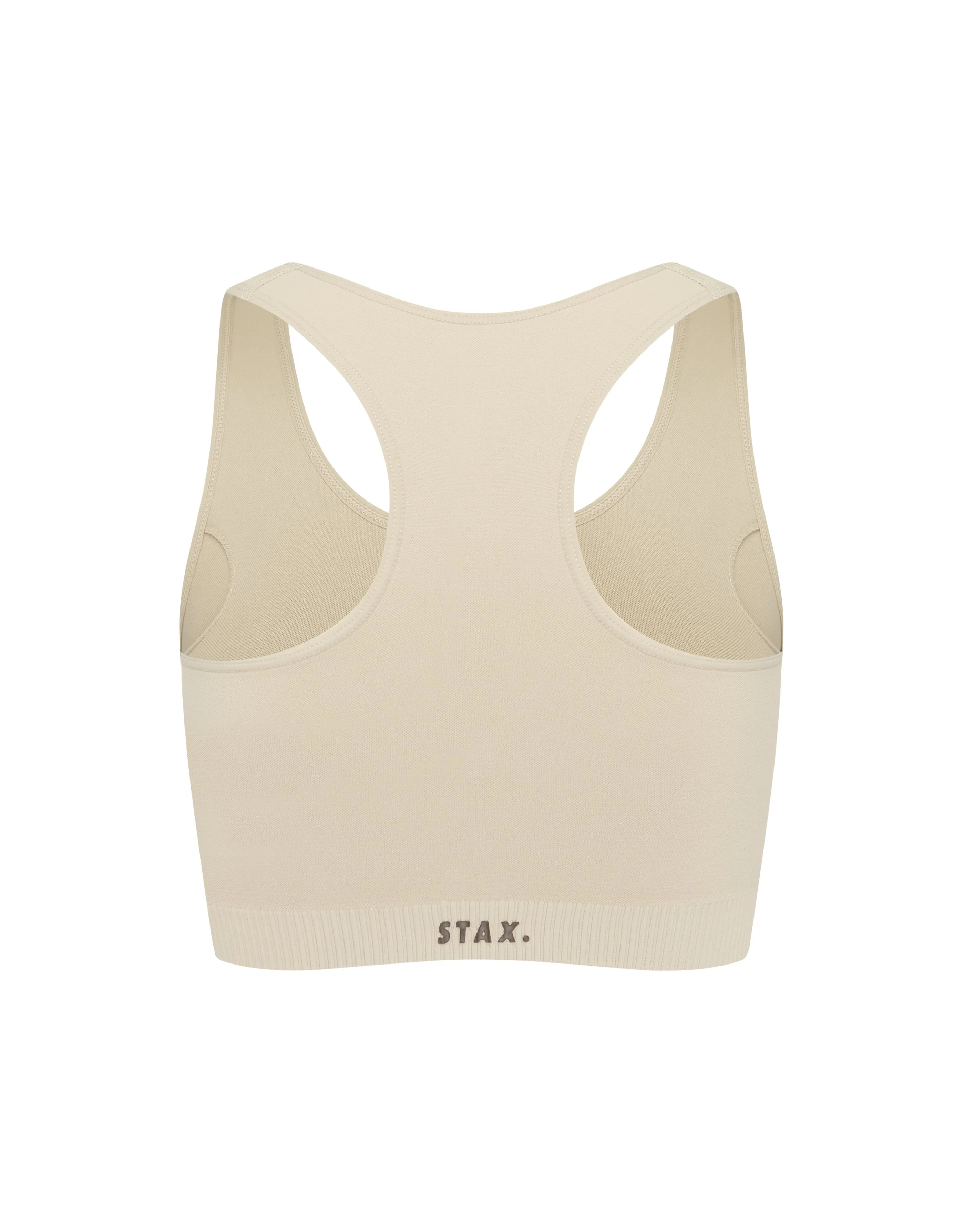 Premium Seamless V5 Racer Crop - Kepler (Beige)