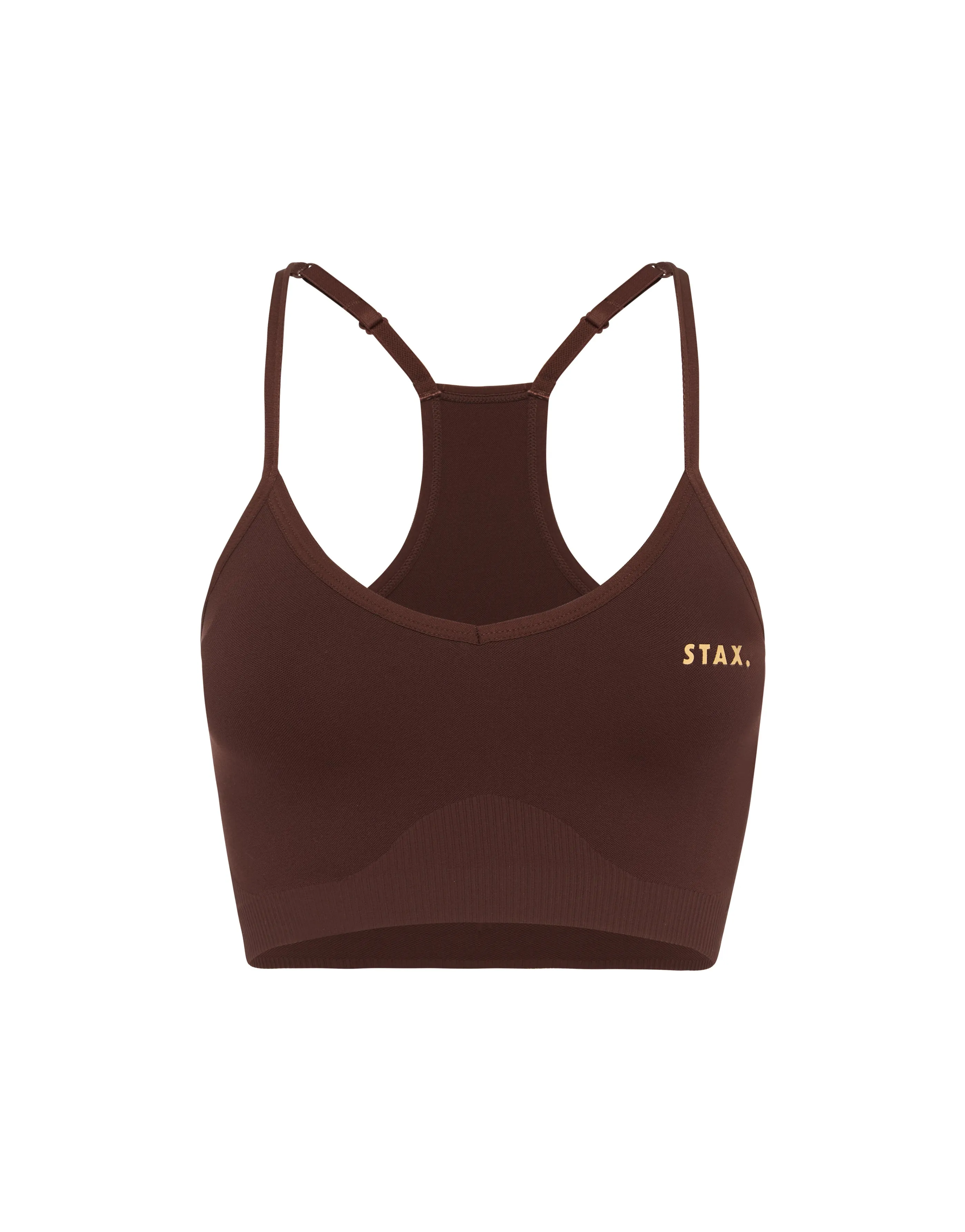Premium Seamless V5 Strappy Crop - Gliese (Brown)