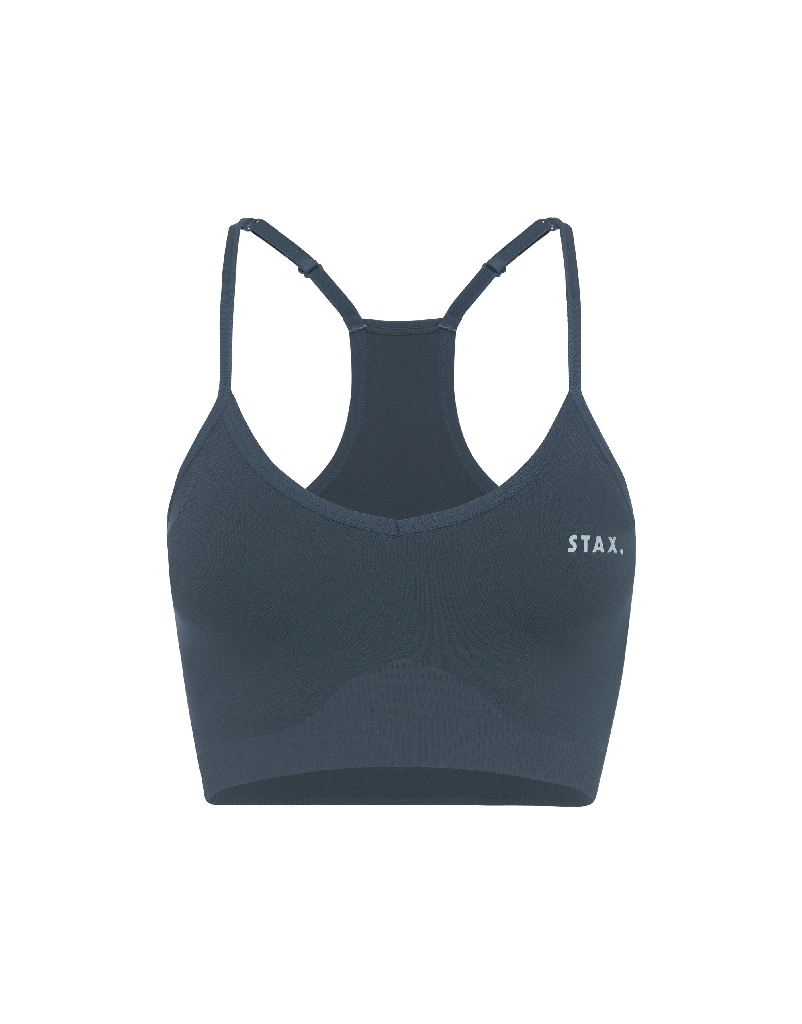 Premium Seamless V5 Strappy Crop - Tau Ceti (Dark Grey)