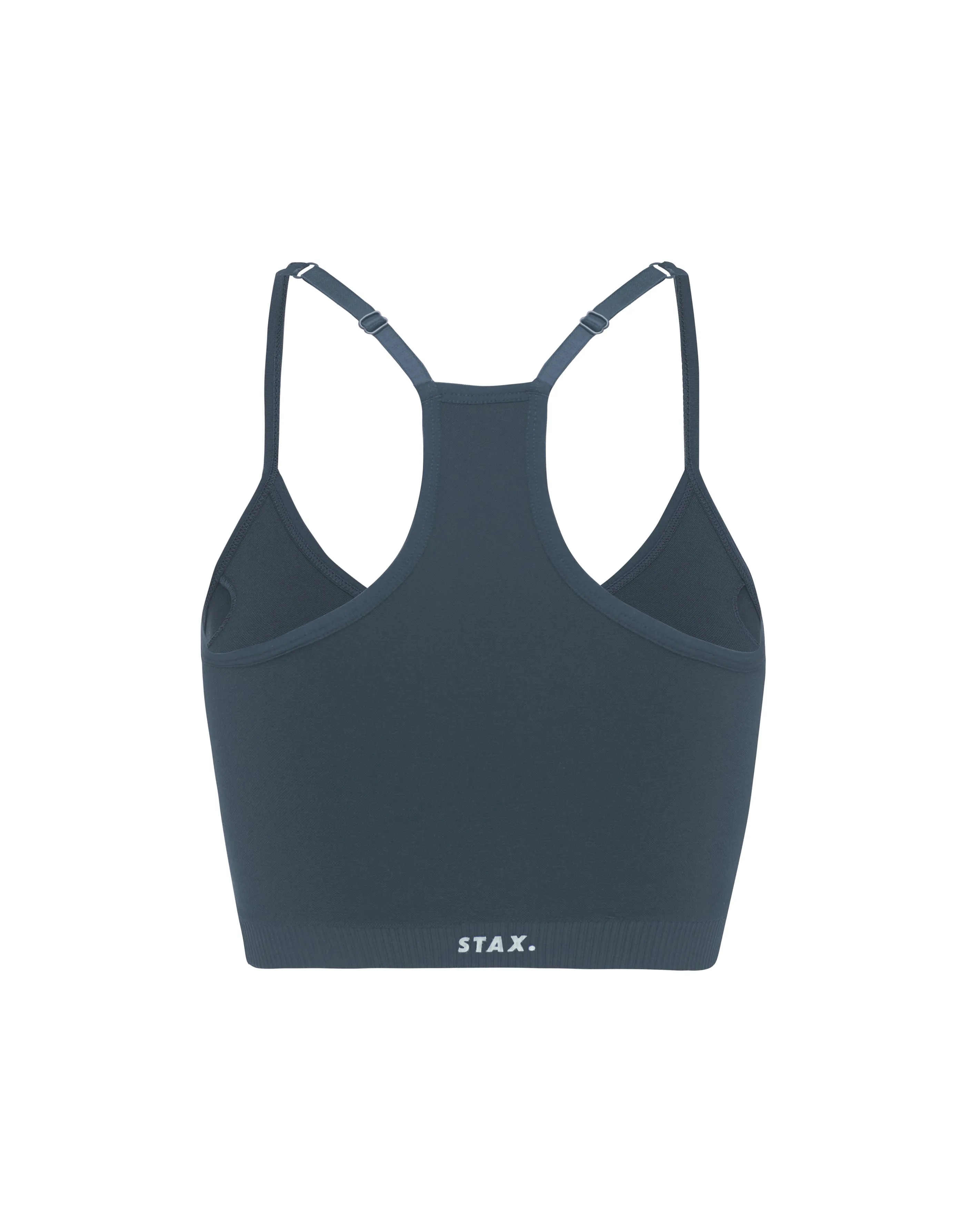 Premium Seamless V5 Strappy Crop - Tau Ceti (Dark Grey)