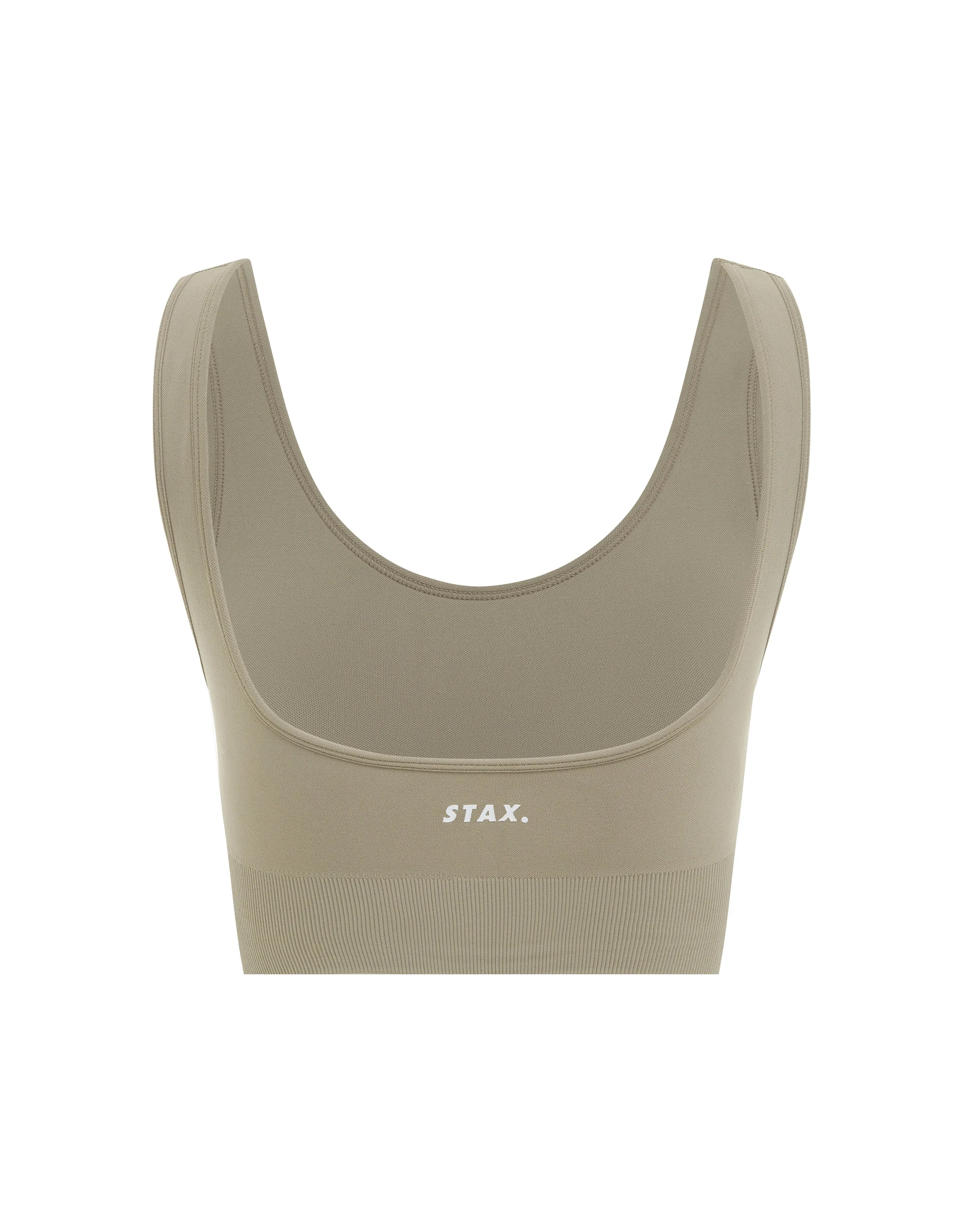 Premium Seamless V6 Low Back Crop - Akira (Beige)