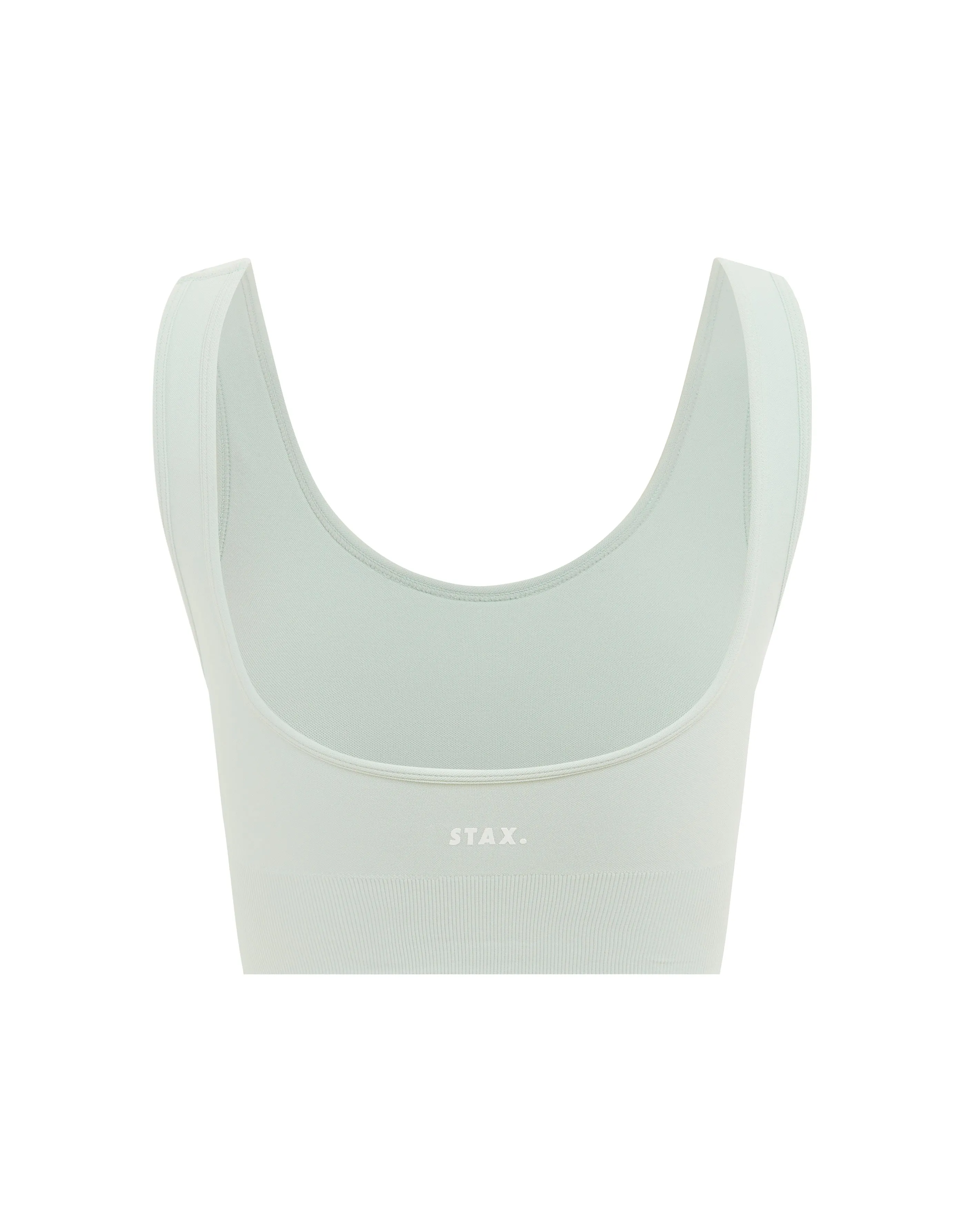 Premium Seamless V6 Low Back Crop - Stella (Grey)