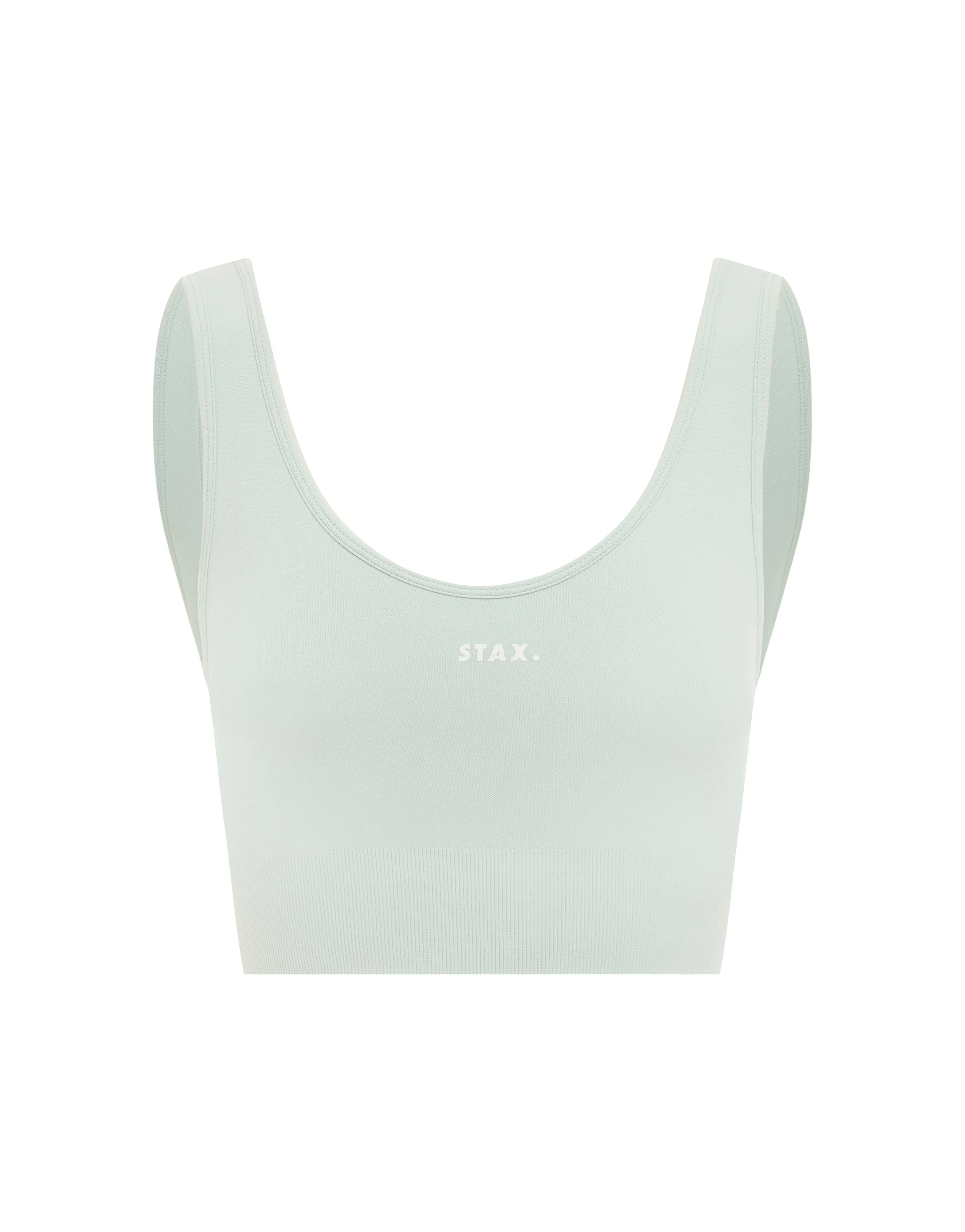 Premium Seamless V6 Low Back Crop - Stella (Grey)