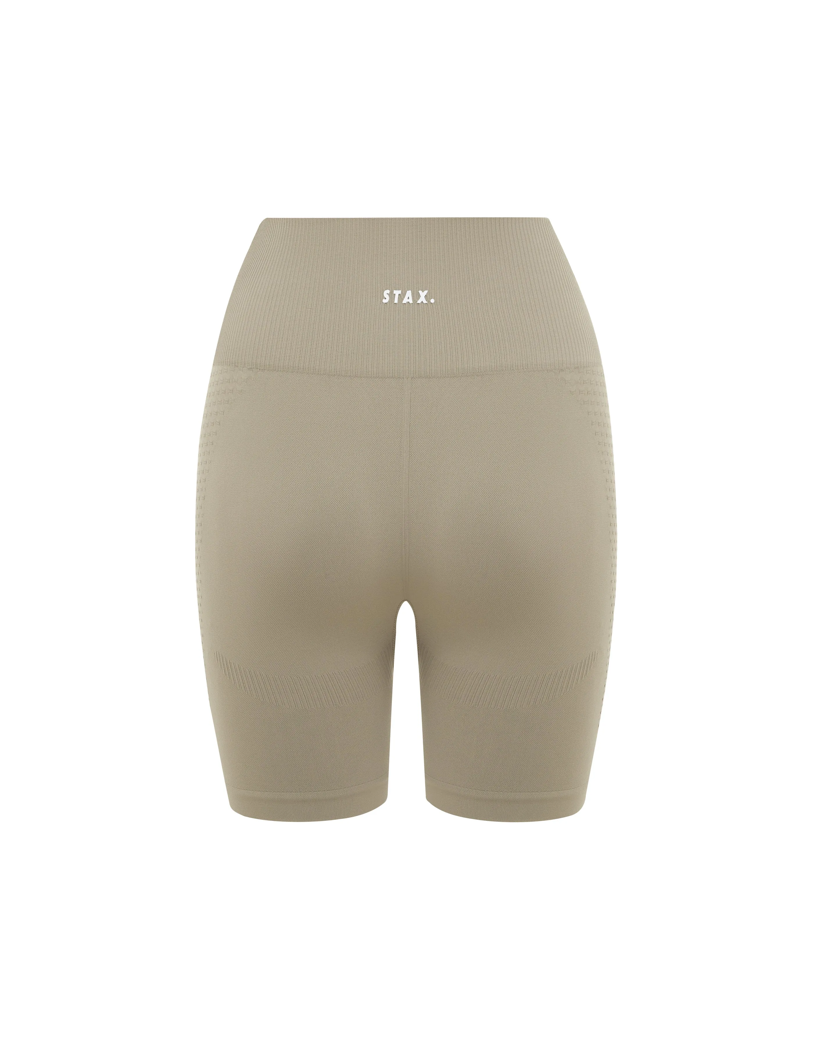 Premium Seamless V6 Midi Bike Shorts - Akira (Beige)