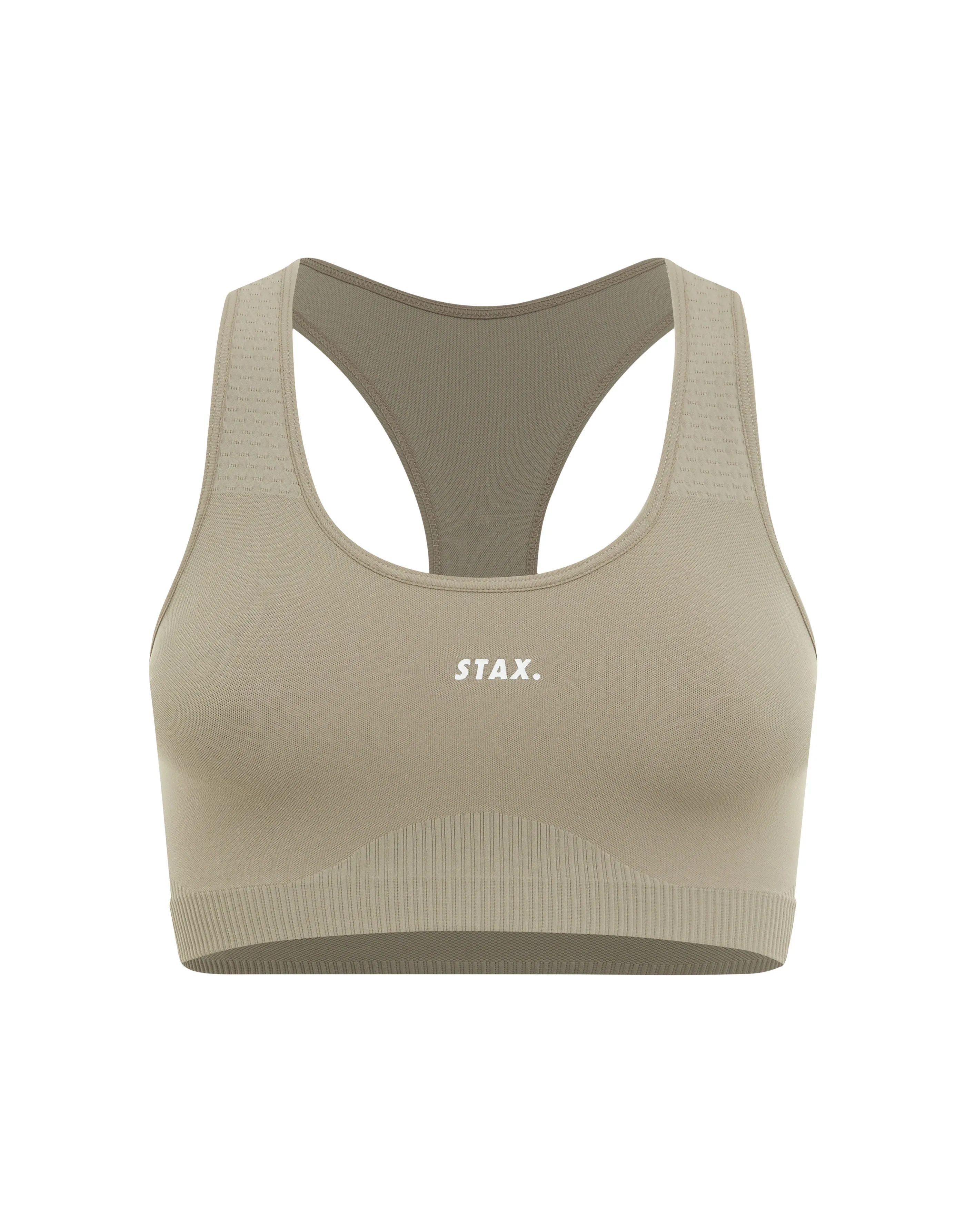 Premium Seamless V6 Racer Crop - Akira (Beige)