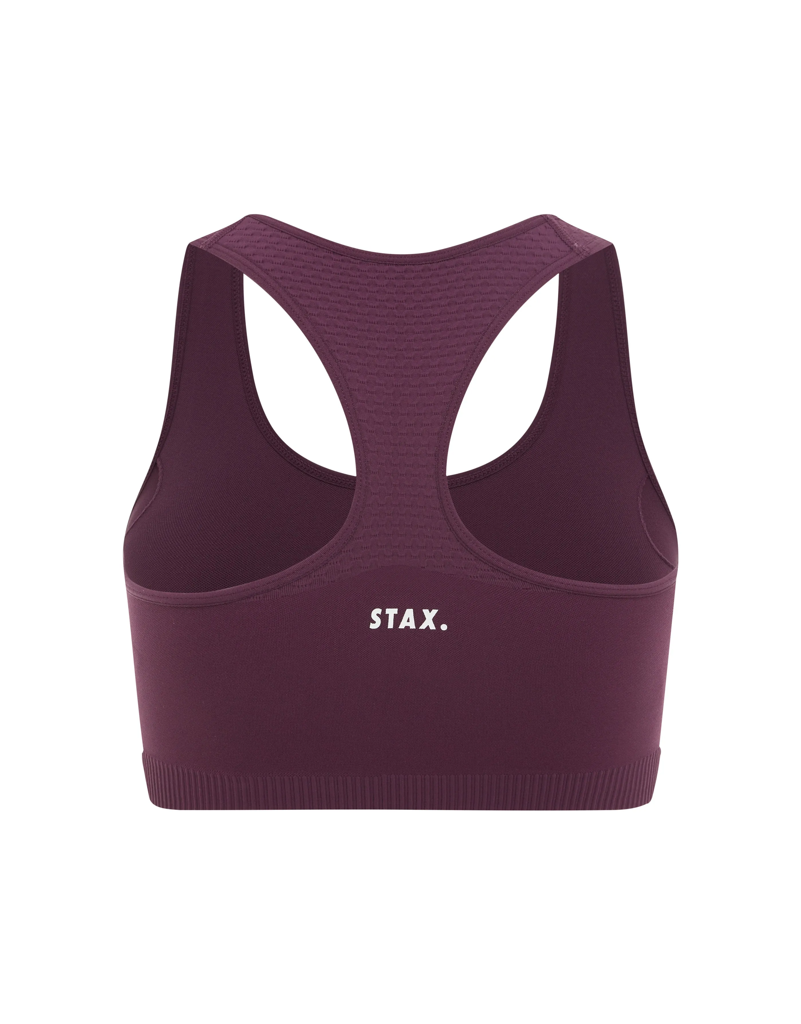 Premium Seamless V6 Racer Crop - Amarnth (Burgundy)