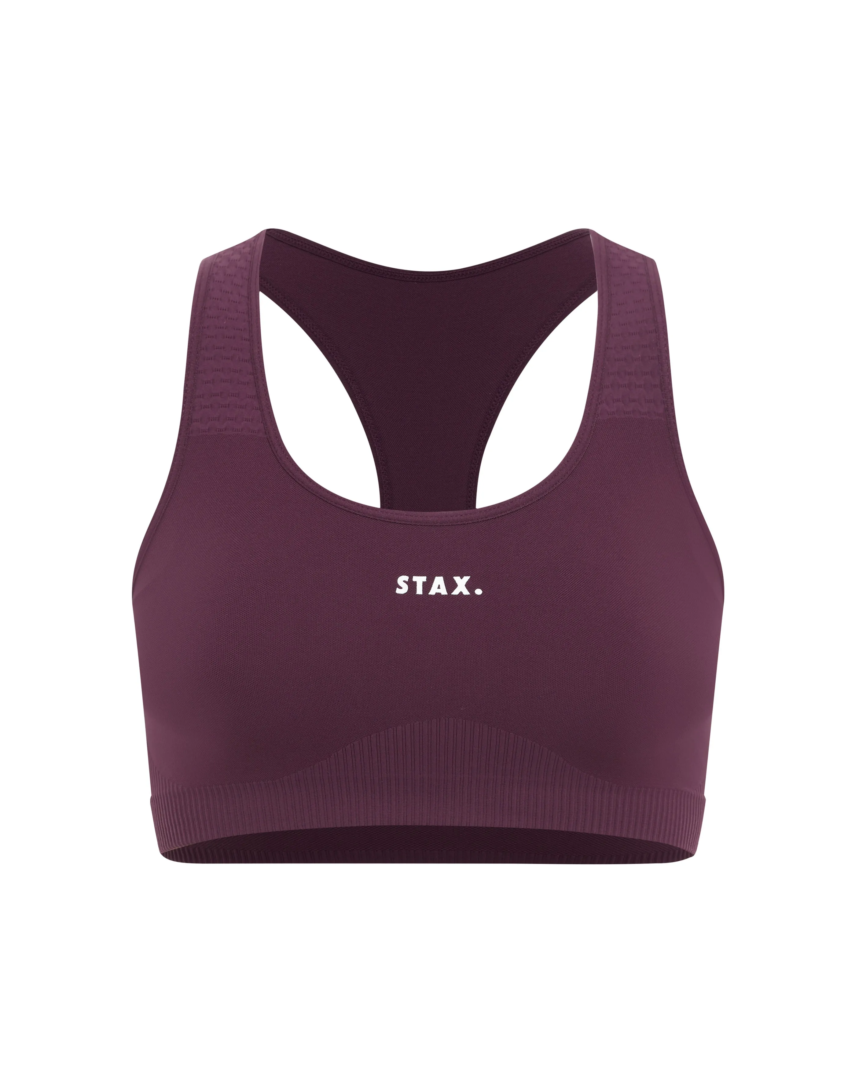 Premium Seamless V6 Racer Crop - Amarnth (Burgundy)