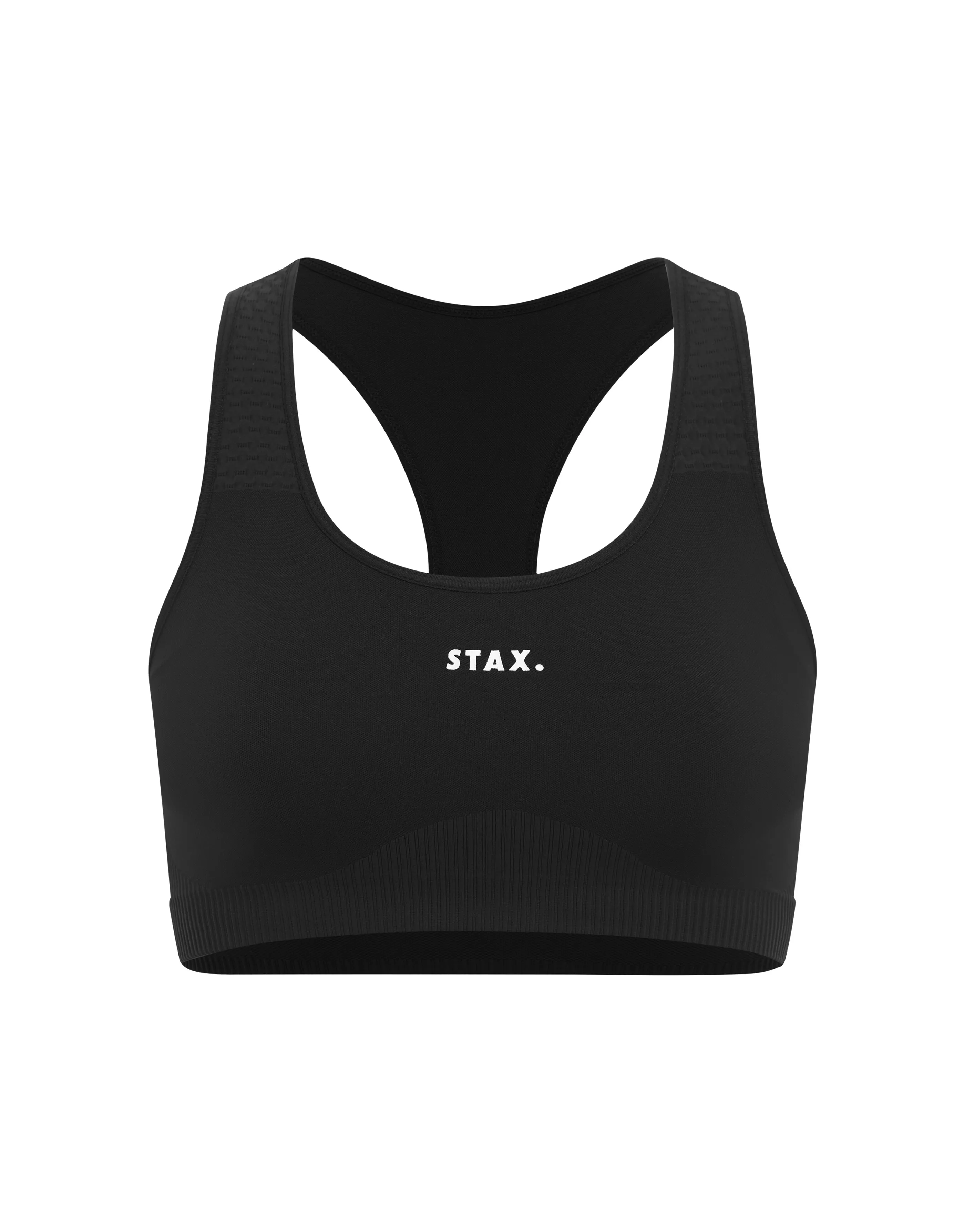 Premium Seamless V6 Racer Crop - Nox (Black)