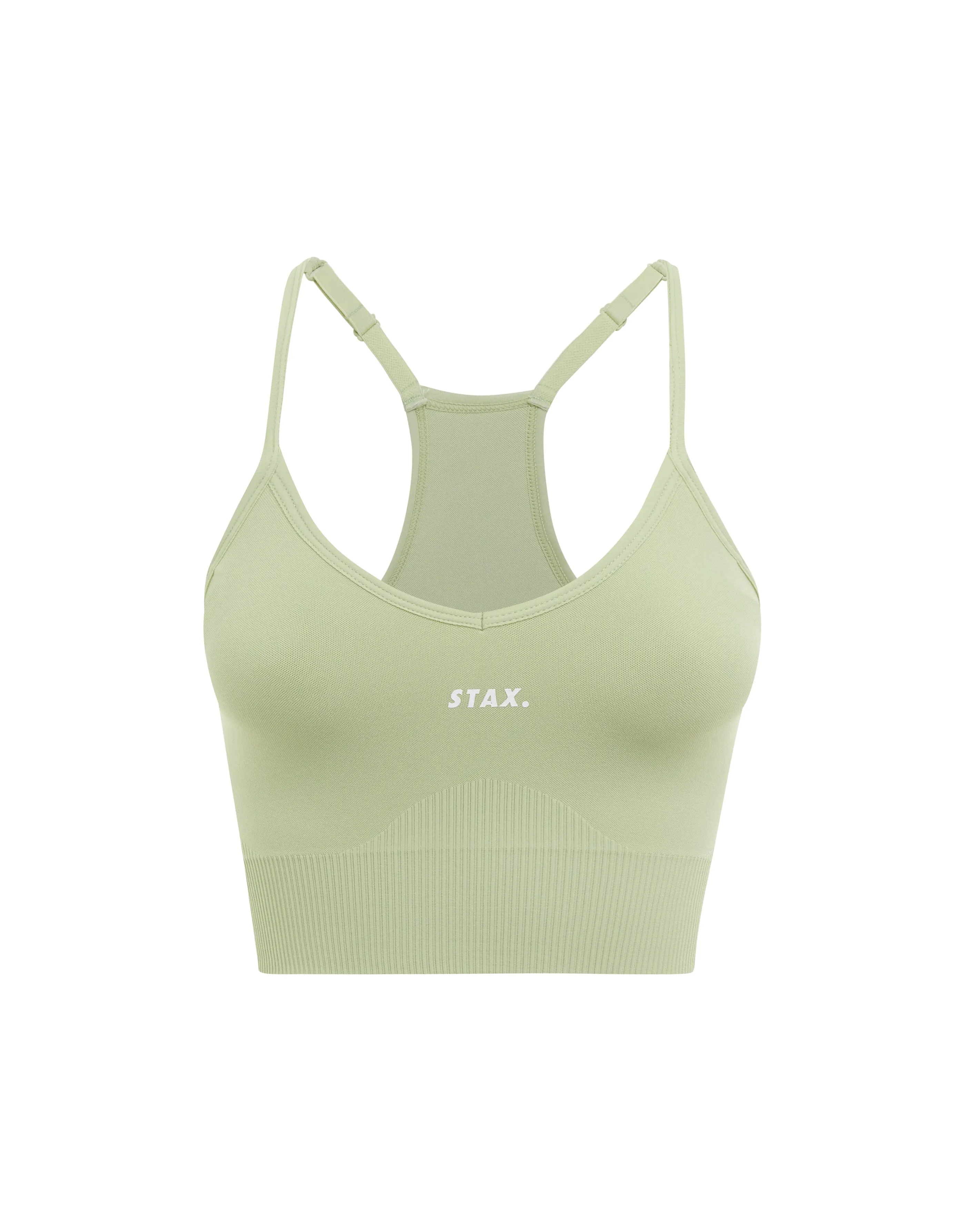 Premium Seamless V6 Strappy Crop - Viridis (Green)