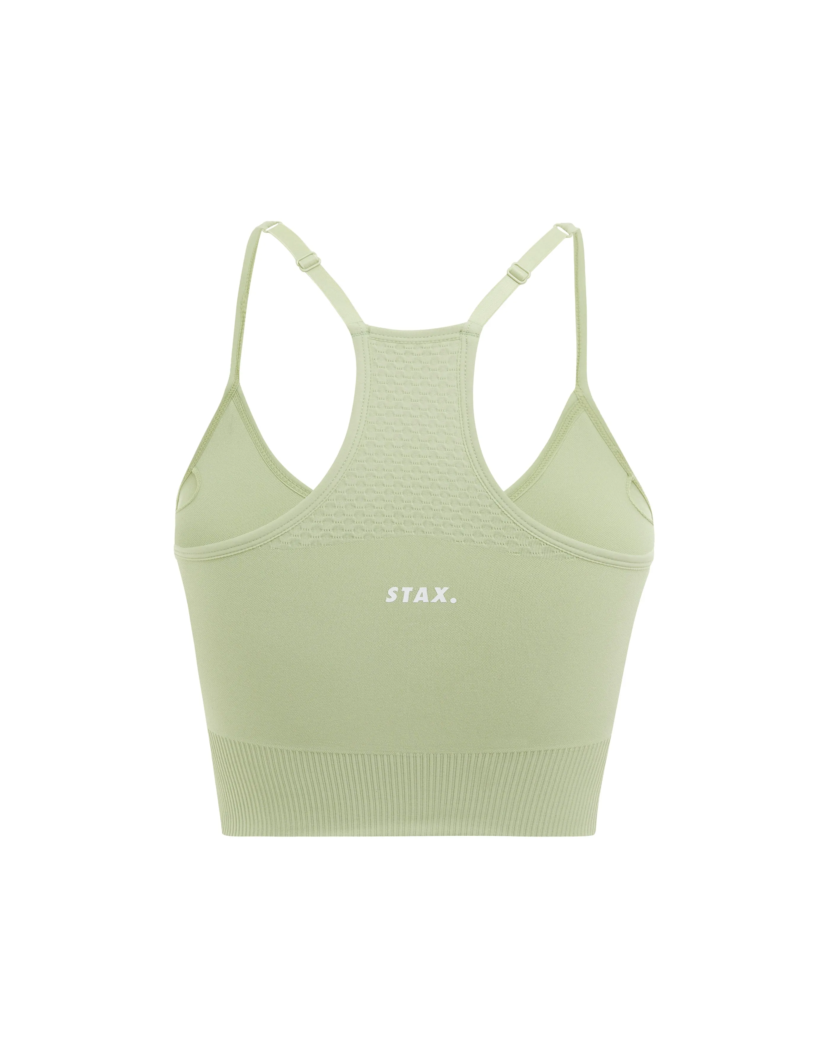 Premium Seamless V6 Strappy Crop - Viridis (Green)