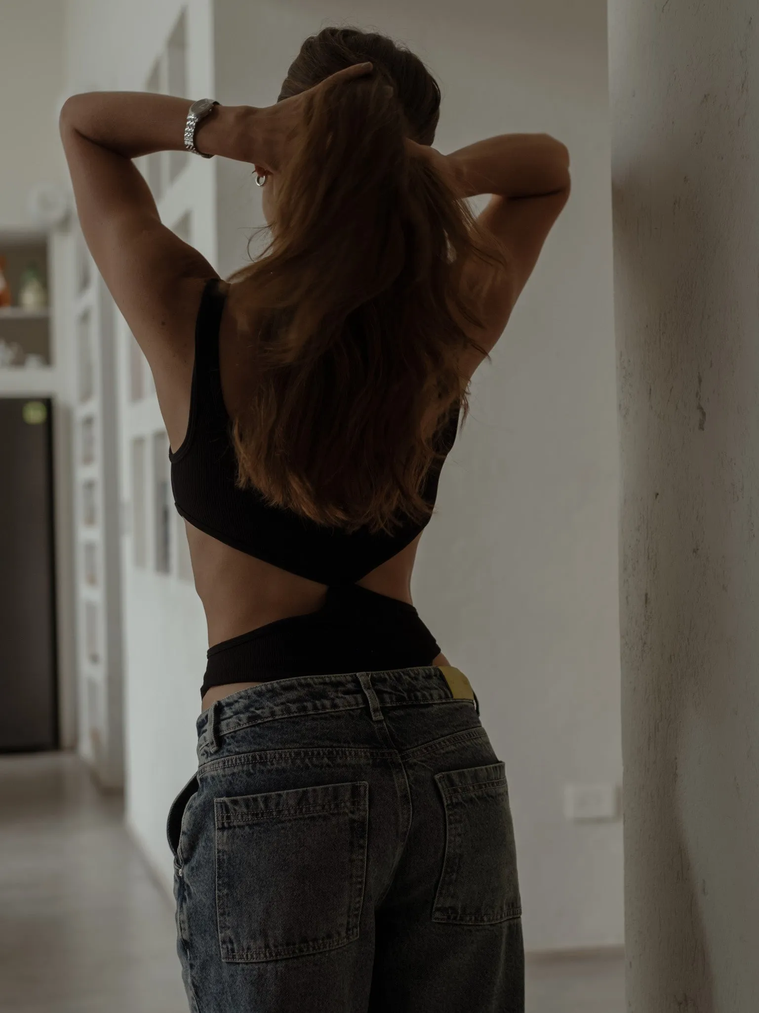 PRETTY SEAMLESS BODY  - BLACK