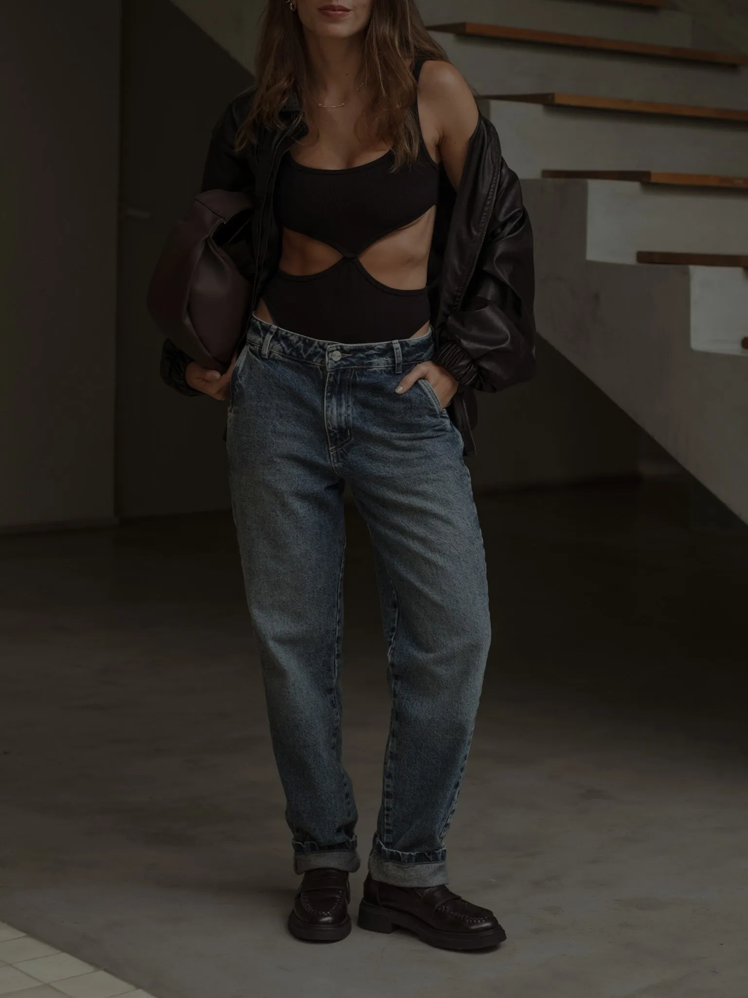 PRETTY SEAMLESS BODY  - BLACK