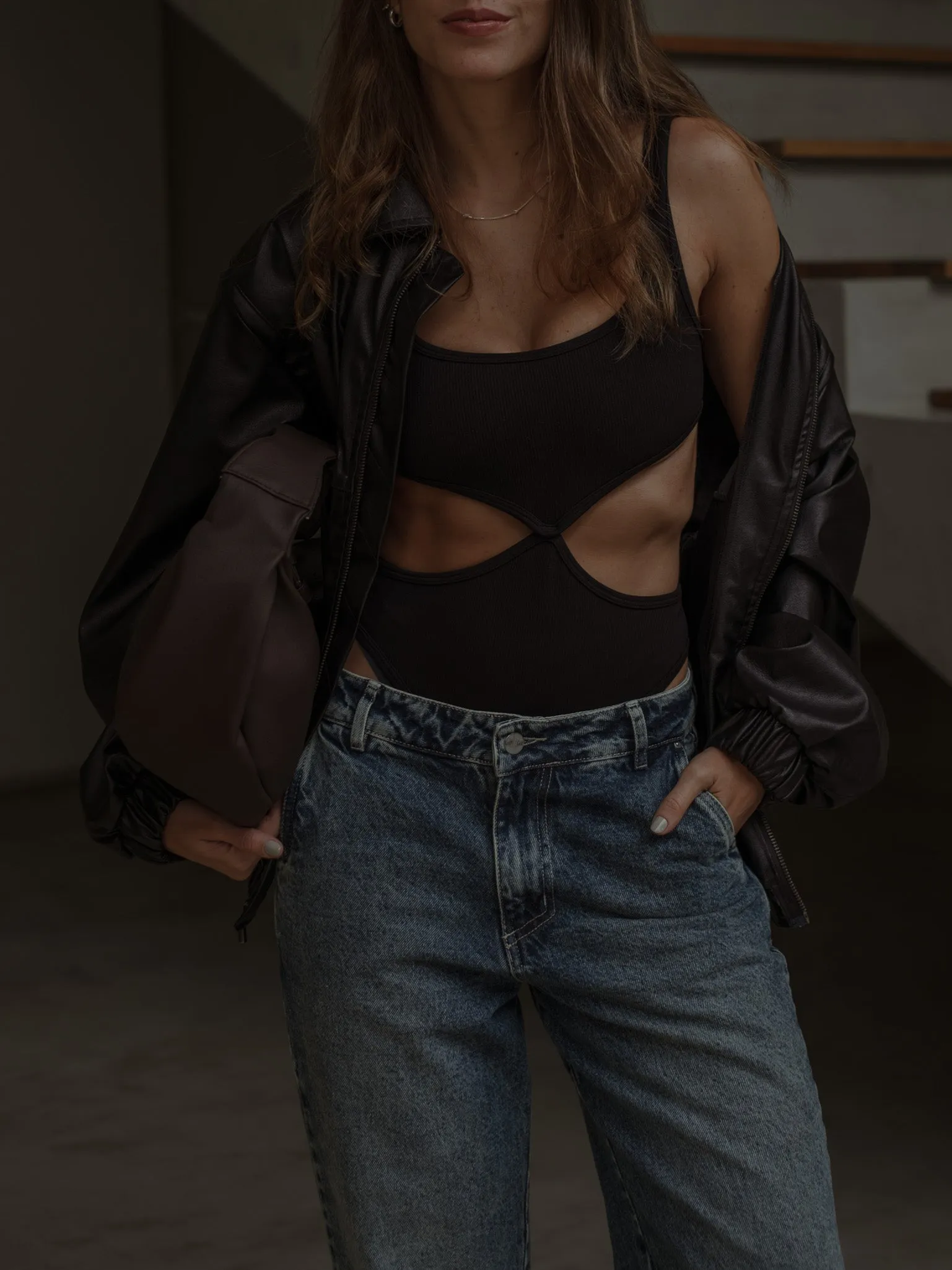 PRETTY SEAMLESS BODY  - BLACK