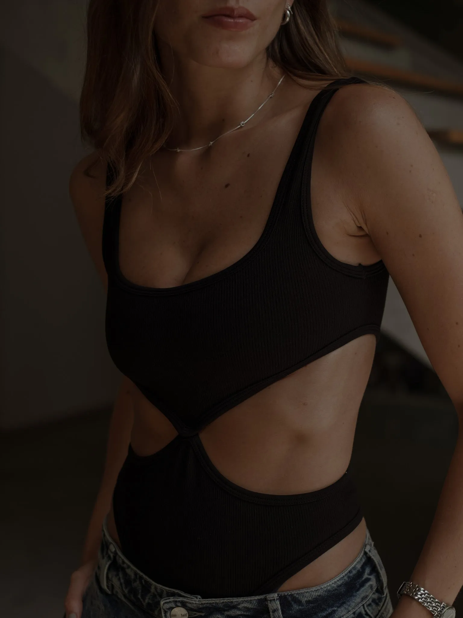 PRETTY SEAMLESS BODY  - BLACK