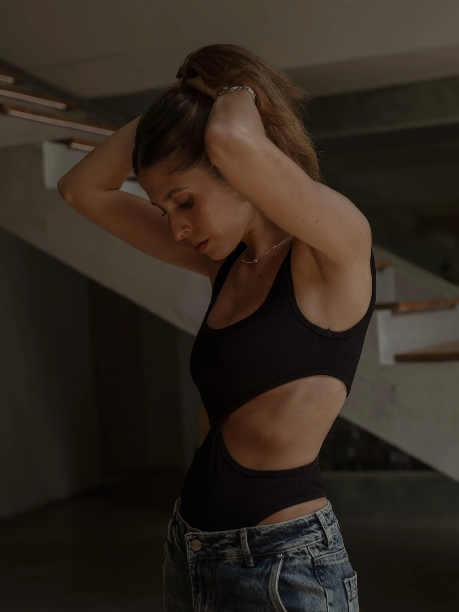 PRETTY SEAMLESS BODY  - BLACK