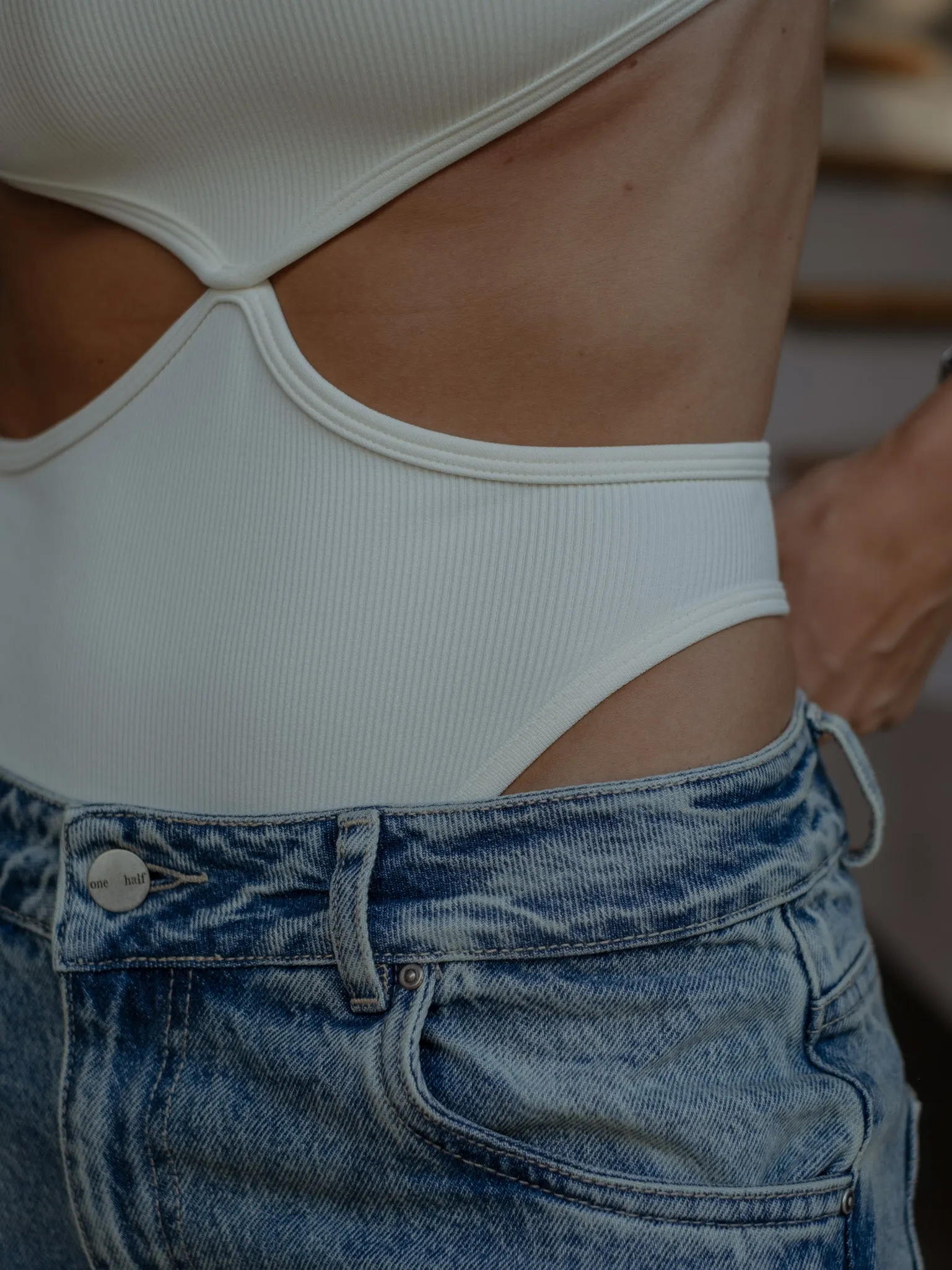 PRETTY SEAMLESS BODY - CREAMY