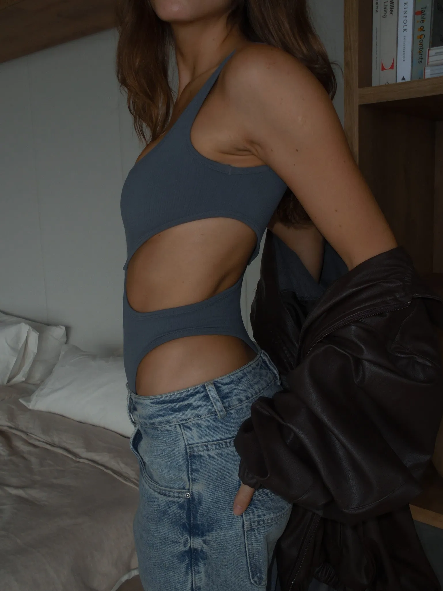 PRETTY SEAMLESS BODY  - GRAFITTO  GRAY