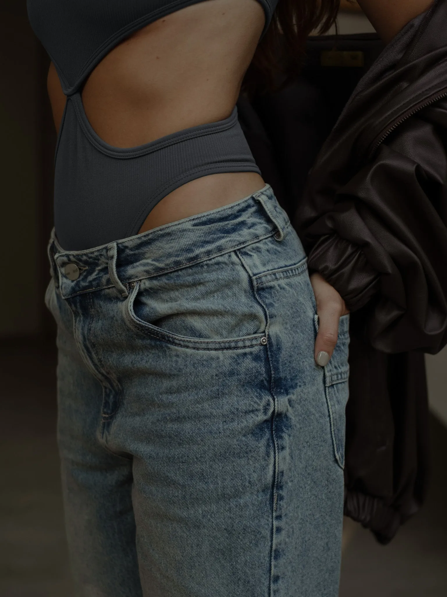 PRETTY SEAMLESS BODY  - GRAFITTO  GRAY