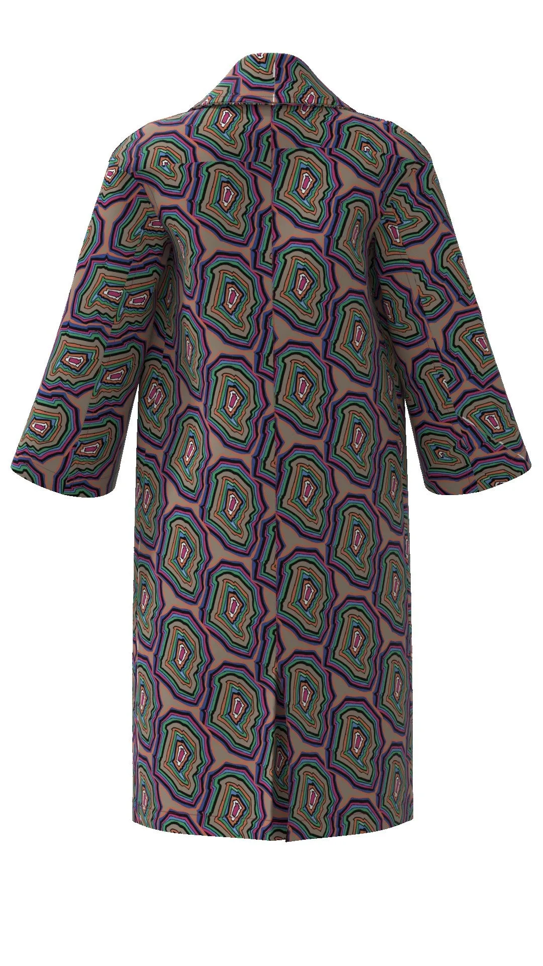 Printed oversized coat Pre Order